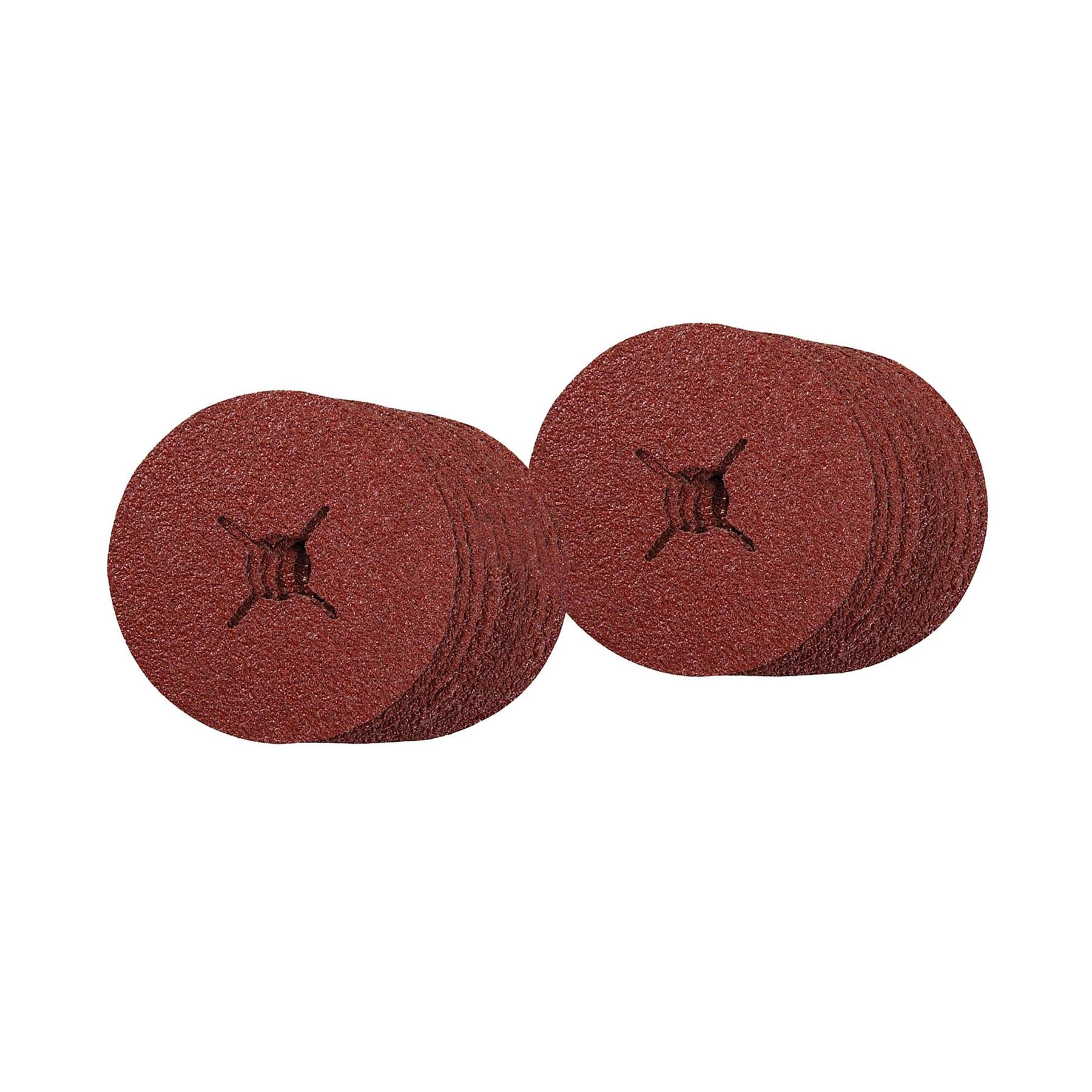 30 Pk Fibre Sanding Sanding Discs 115 X 22.23mm Mix Grit Aluminium Oxide Resin