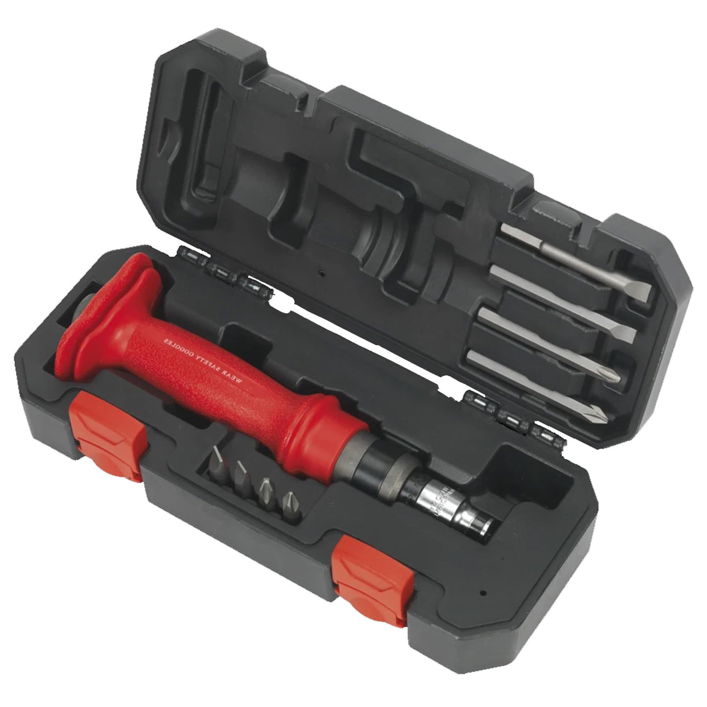 Sealey Impact Driver Set 10pc Heavy-Duty Protection Grip