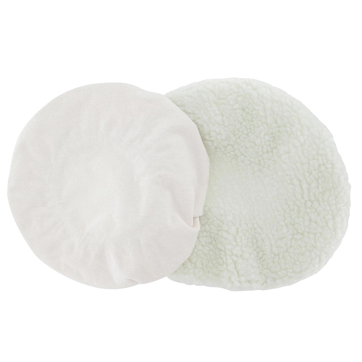 2Pc Car Van Valeting Buffer Lambswool & Terry Bonnets Pads Tool