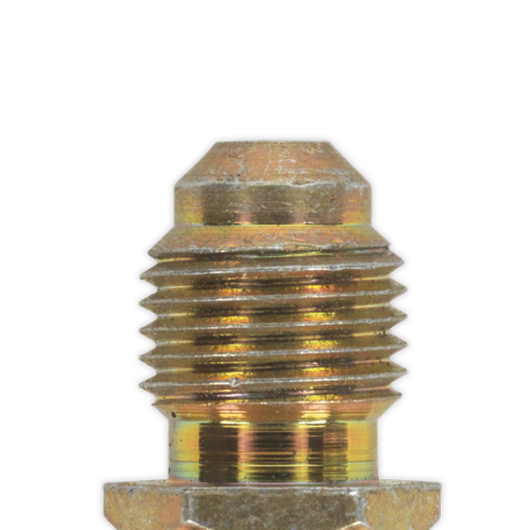 Sealey Brake Tube Connector M10 x 1mm Male to Male Pack of 10