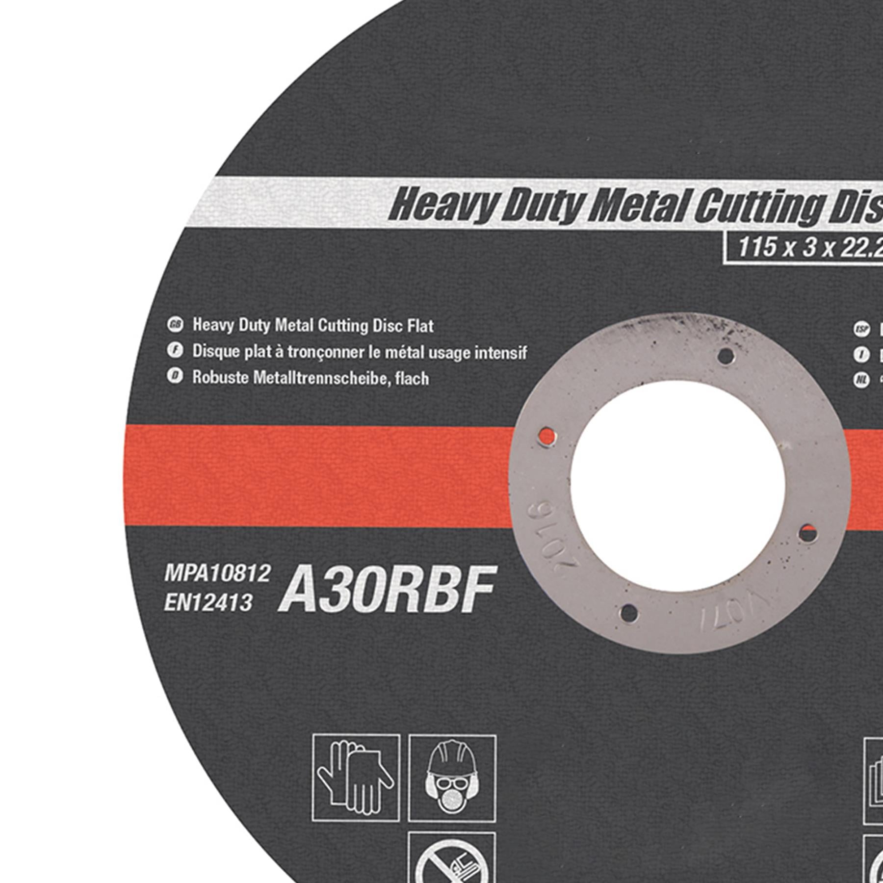 Heavy Duty Metal Slitting Cutting Disc Flat 115 X 3 X 22.23mm Premium Quality