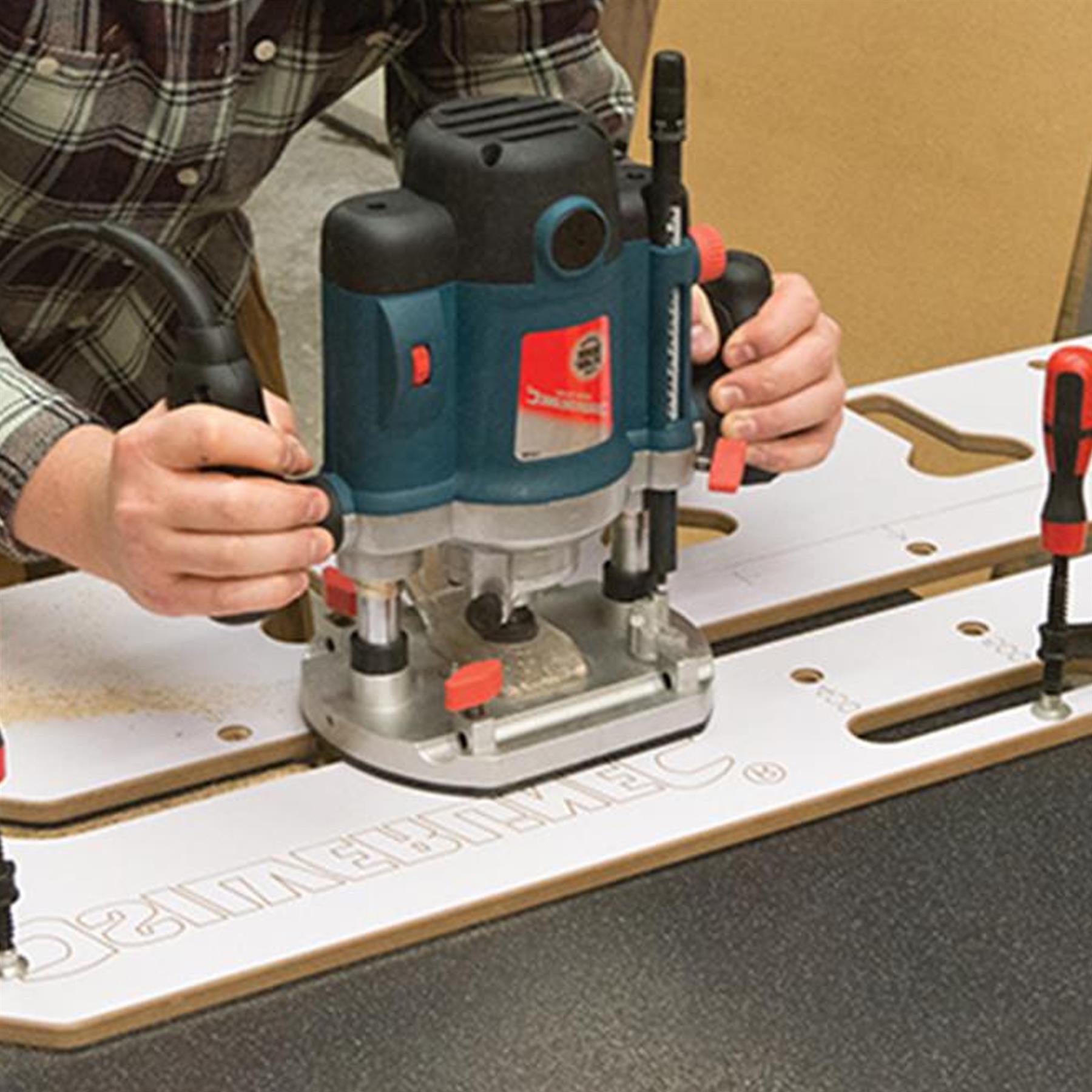 Heavy Duty 900mm Worktop Jig Lefft & Right Hand Joints Cutting Hardwearing Fibre Board Power Tool