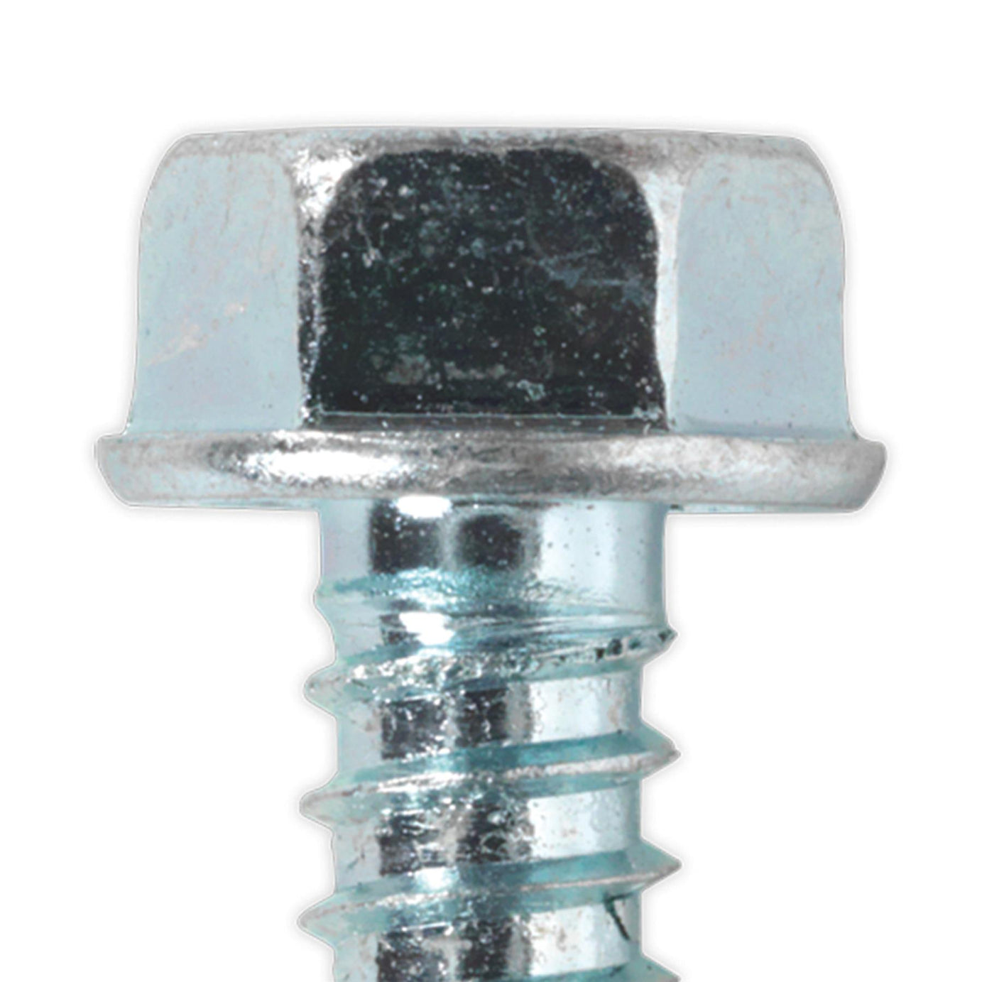 Sealey Self Drilling Screw 6.3 x 25mm Hex Head Zinc Pack of 100