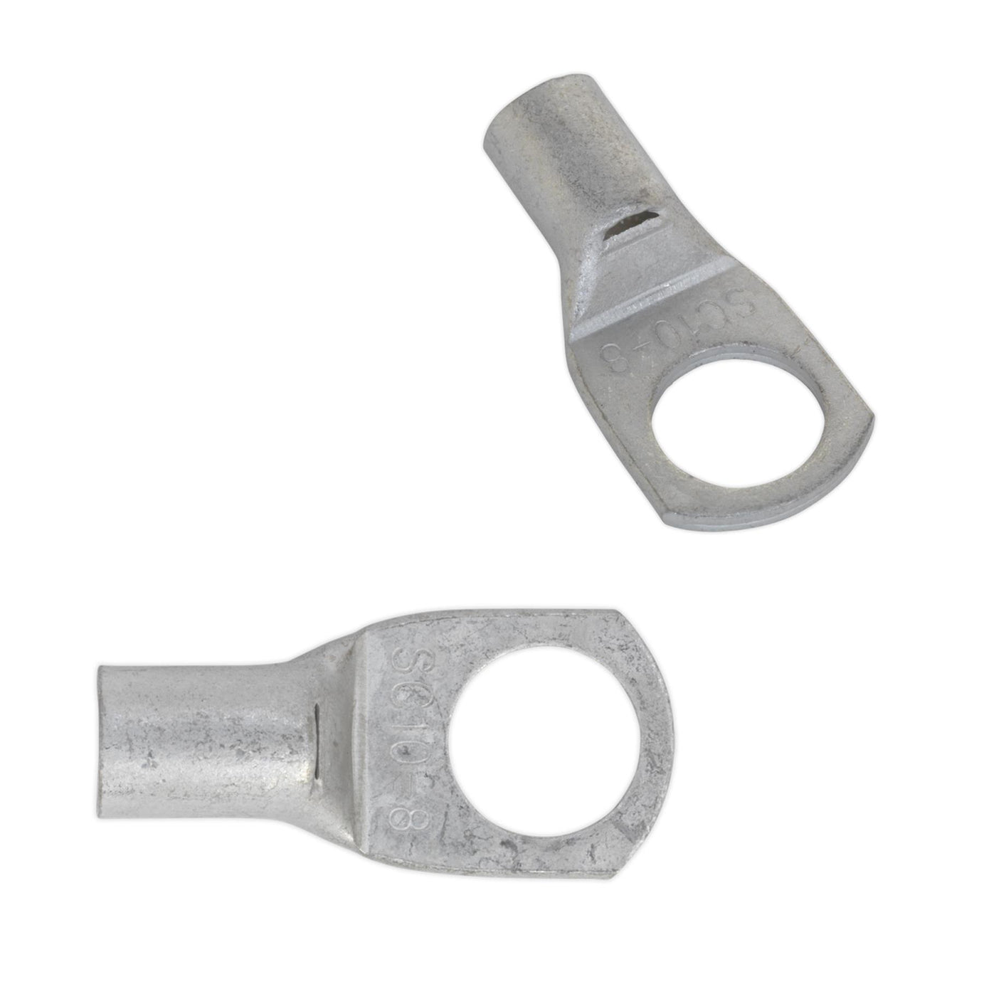 Copper Lug Terminal 50mm x 10mm Pack of 10. Sealey