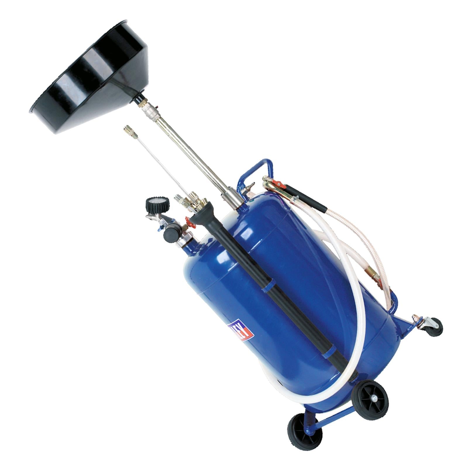 Sealey Mobile Oil Drainer with Probes 90L Air Discharge