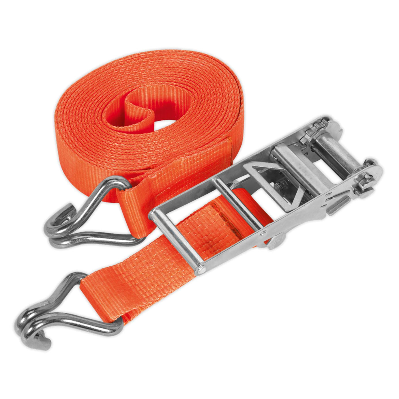 Sealey Ratchet Tie Down 75mm x 10m Poly Web 10000kg Load Test