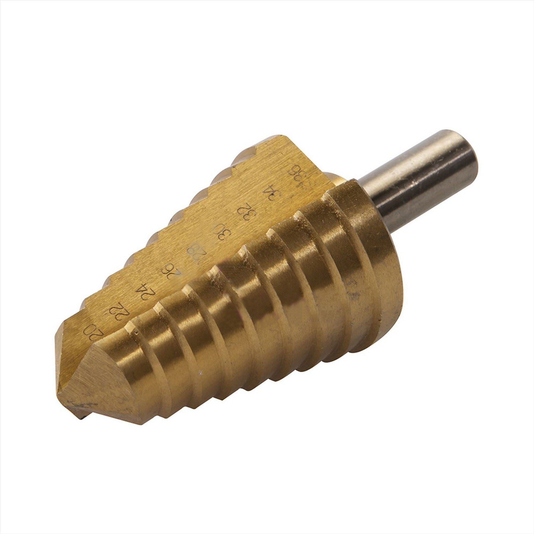 Titanium-Plated Hss Step Drill Bit 20mm - 36mm DIY Tools Produces Accurate Holes