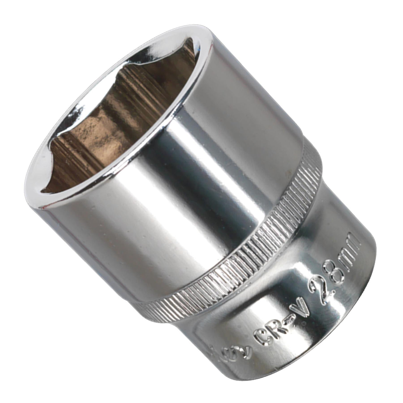 Sealey WallDrive Socket 28mm 1/2"Sq Drive Fully Polished