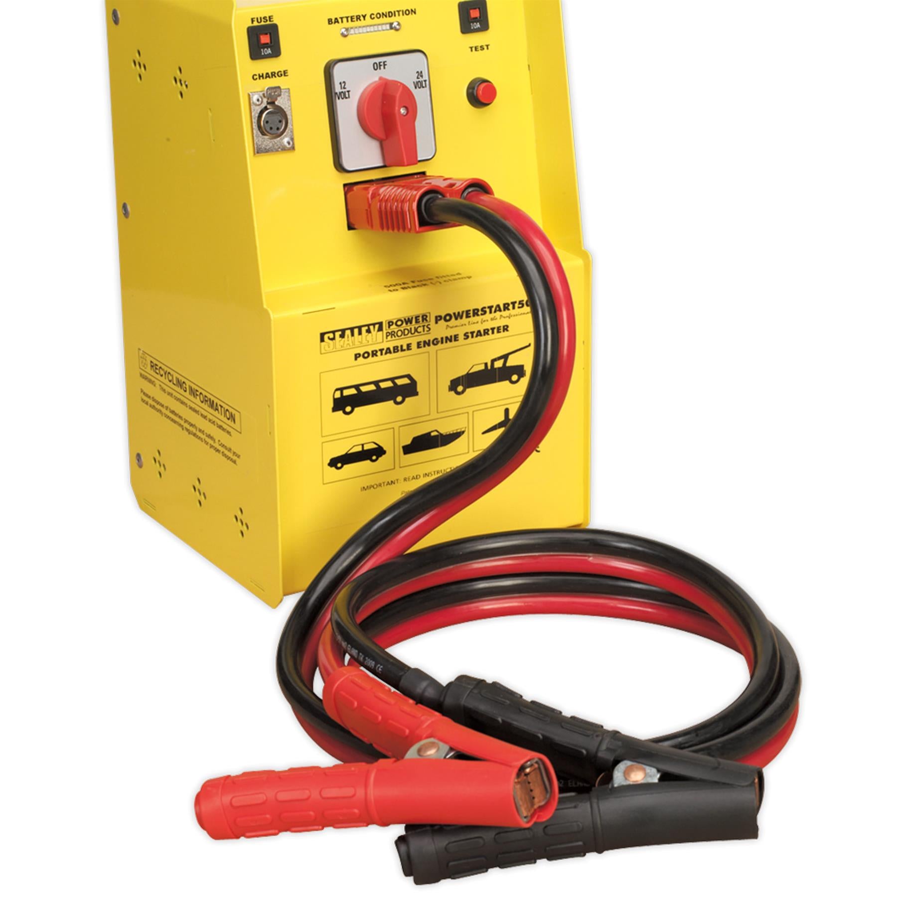 Sealey PowerStart Emergency Jump Starter 500hp Start 12/24V