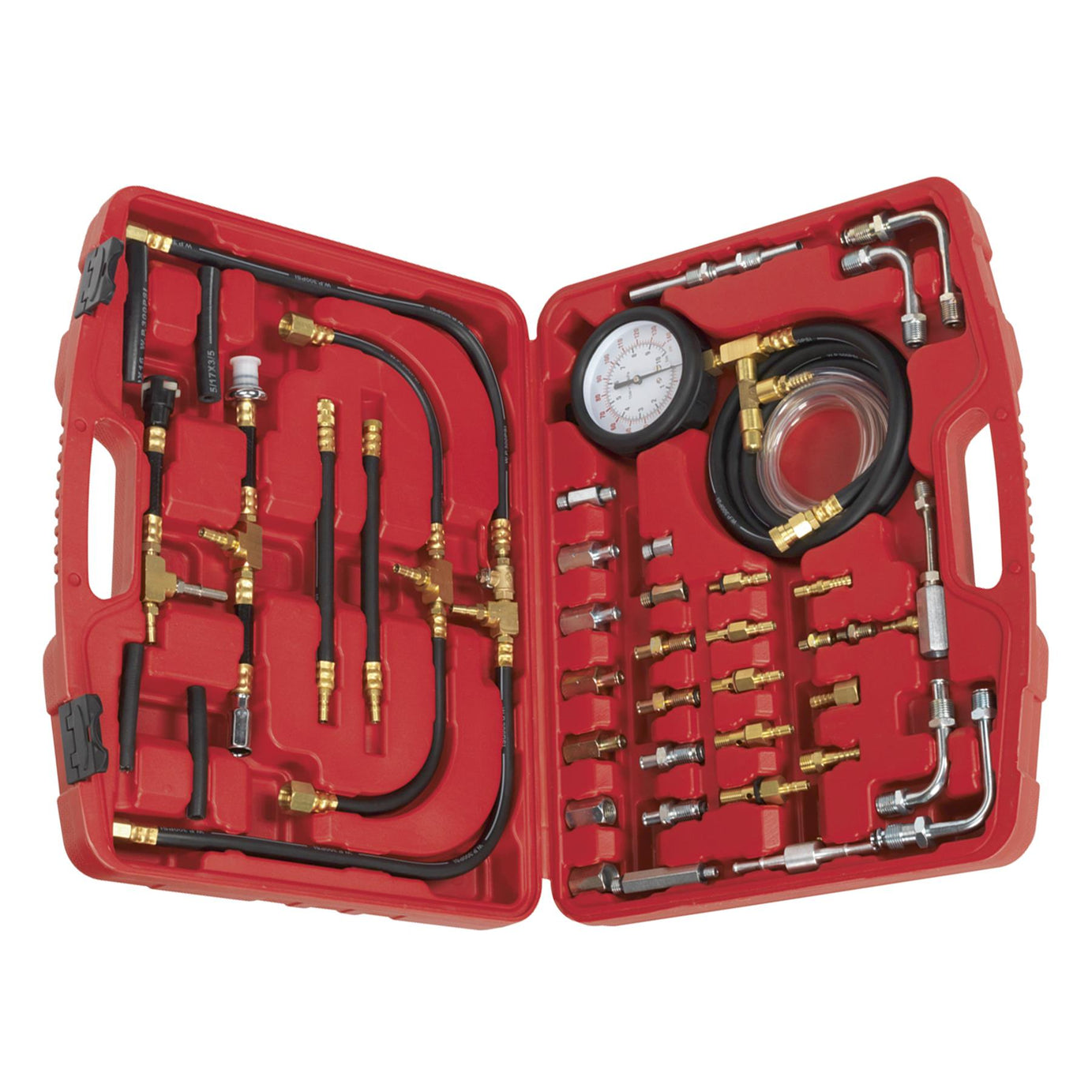 Sealey Fuel Injection Pressure Test Kit Quick Couplings & Safety Valve