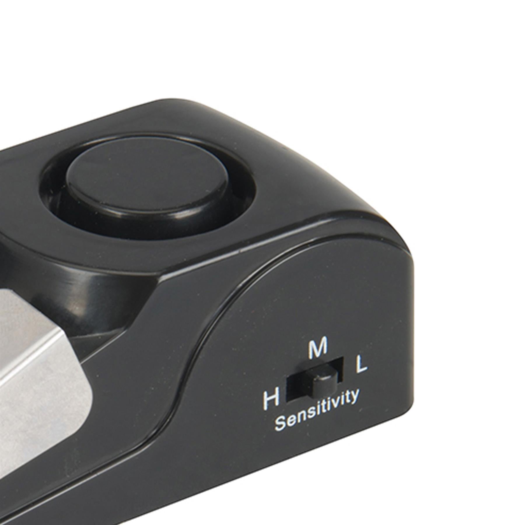 Door Stop Alarm - 1 X 9V (Pp3) Wedge-Shaped Door Stopper With Loud 120Db Alarm