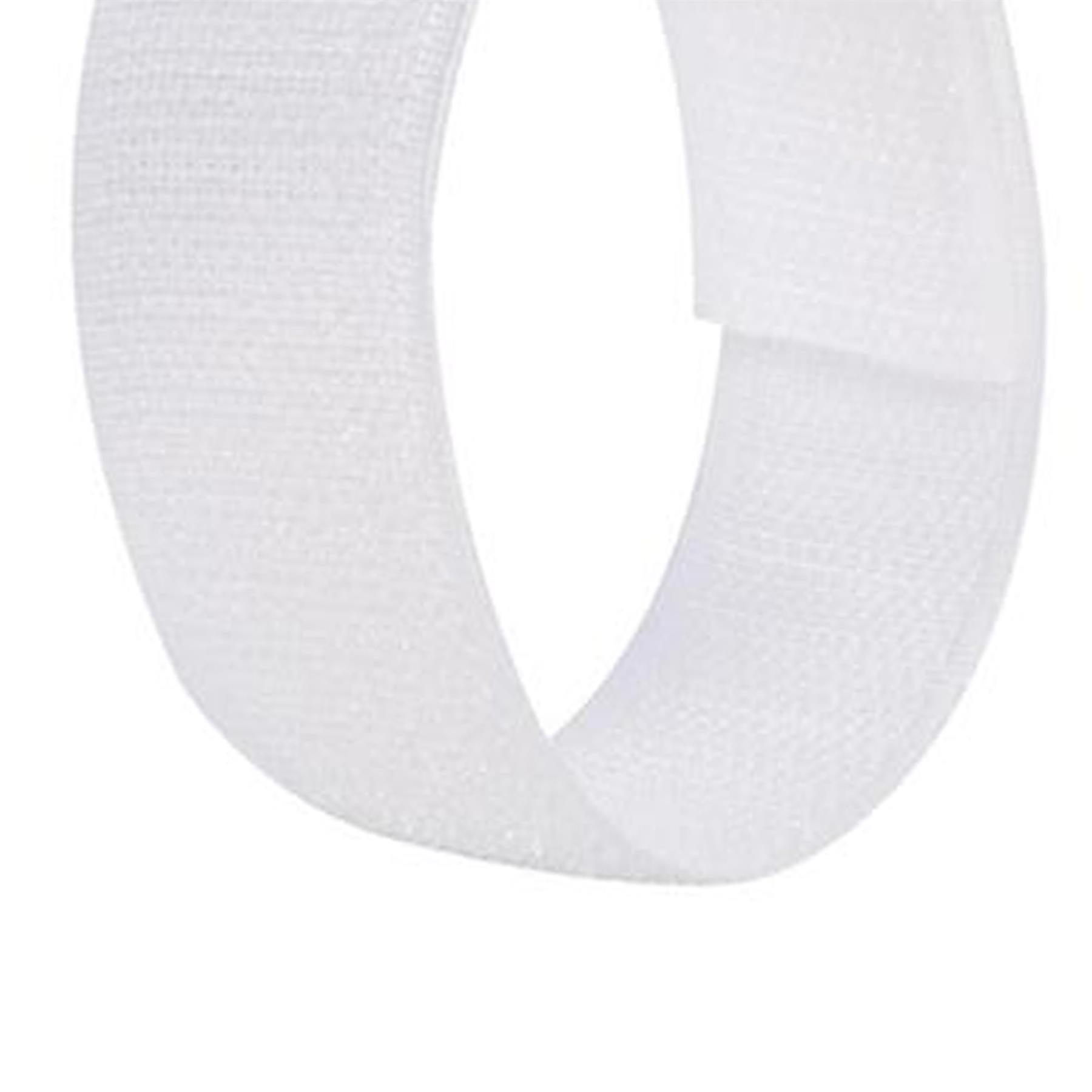 5 x Hook and Loop 300mm White Nylon strap strapping Cable Ties with buckle Band luggage Strap