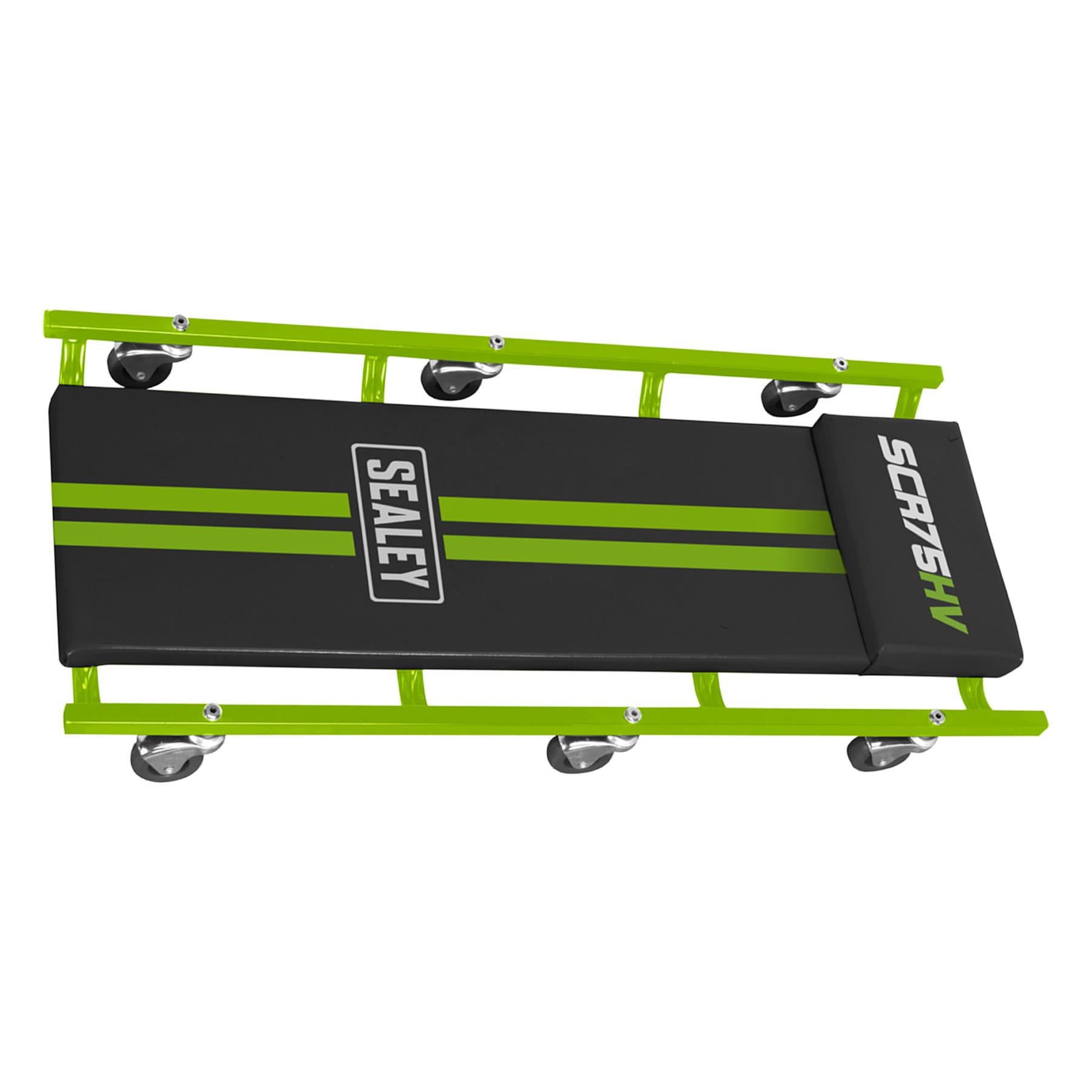 Sealey 36" American-Style Creeper Steel Frame & 6 Wheels - Hi-Vis