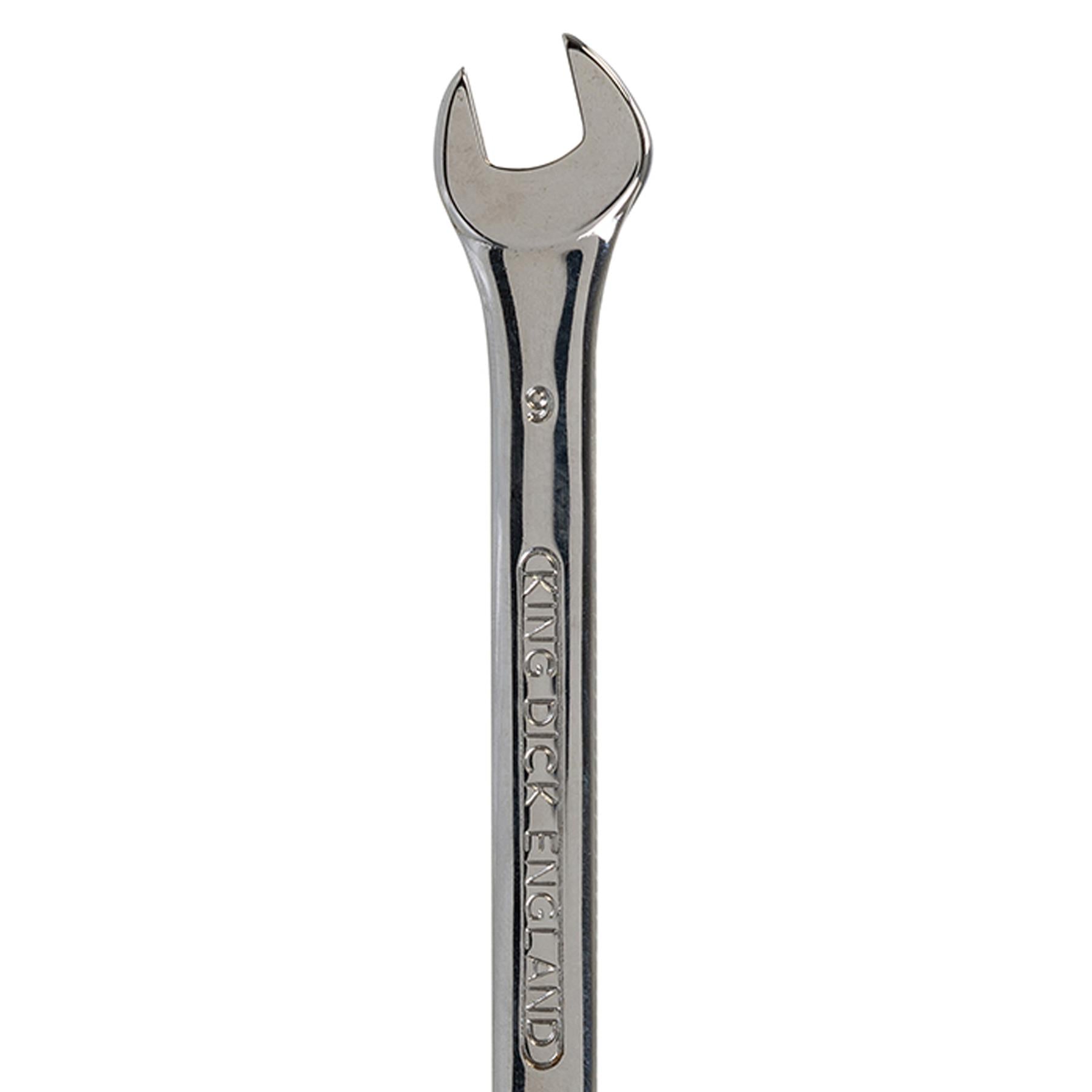 King Dick metric 9 MM polished chrome combination spanner wrenches spanners