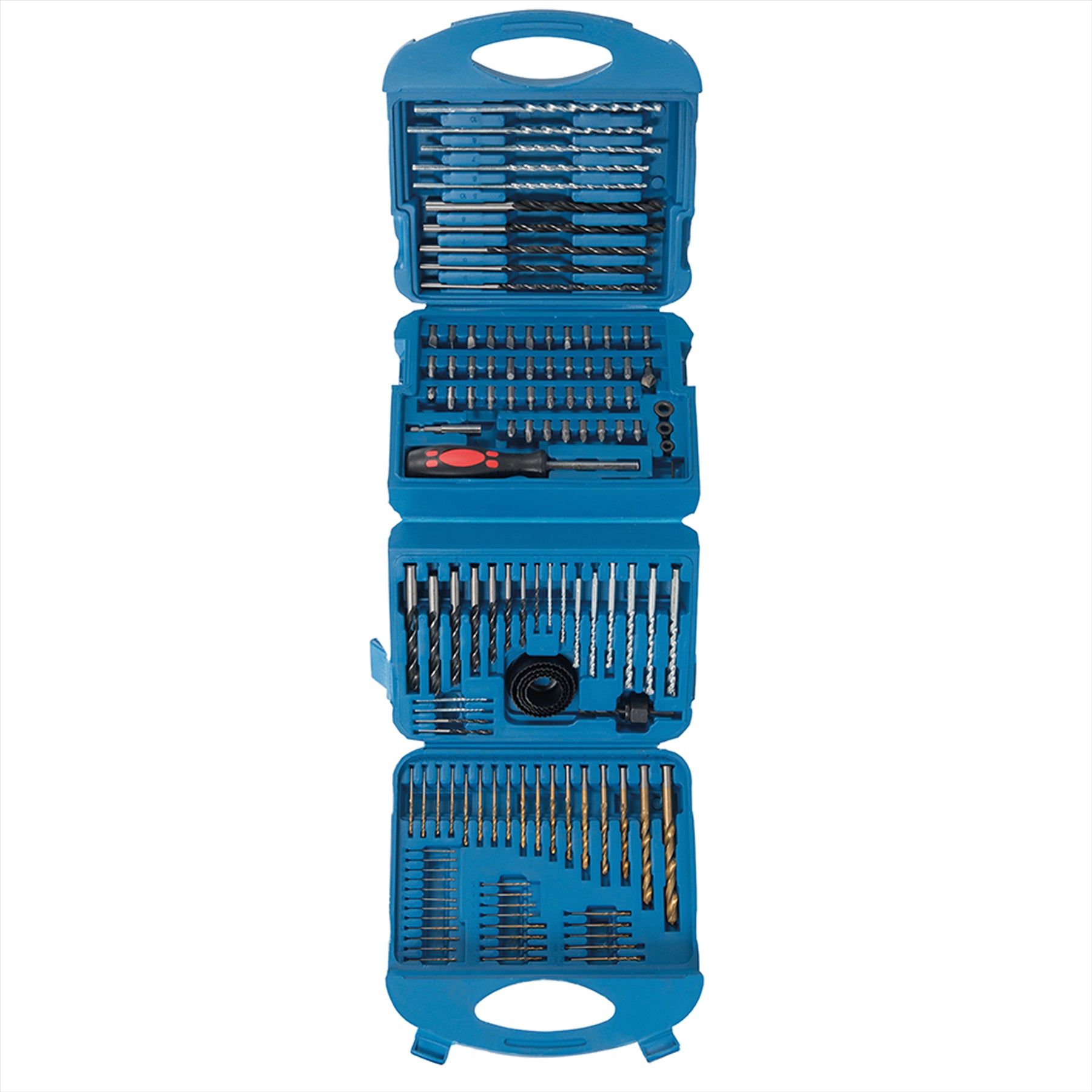 126 Piece Hss Metric Twist Drill Bit Set Carry Case Heavy Duty Work Kit