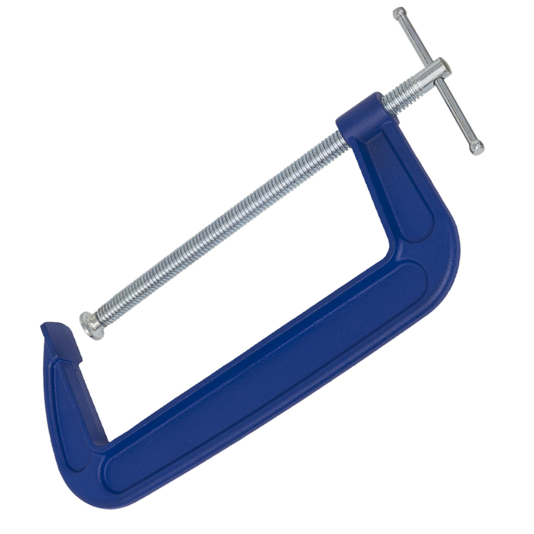 G-Clamp 250mm. body with smooth acting threaded clamp Sealey