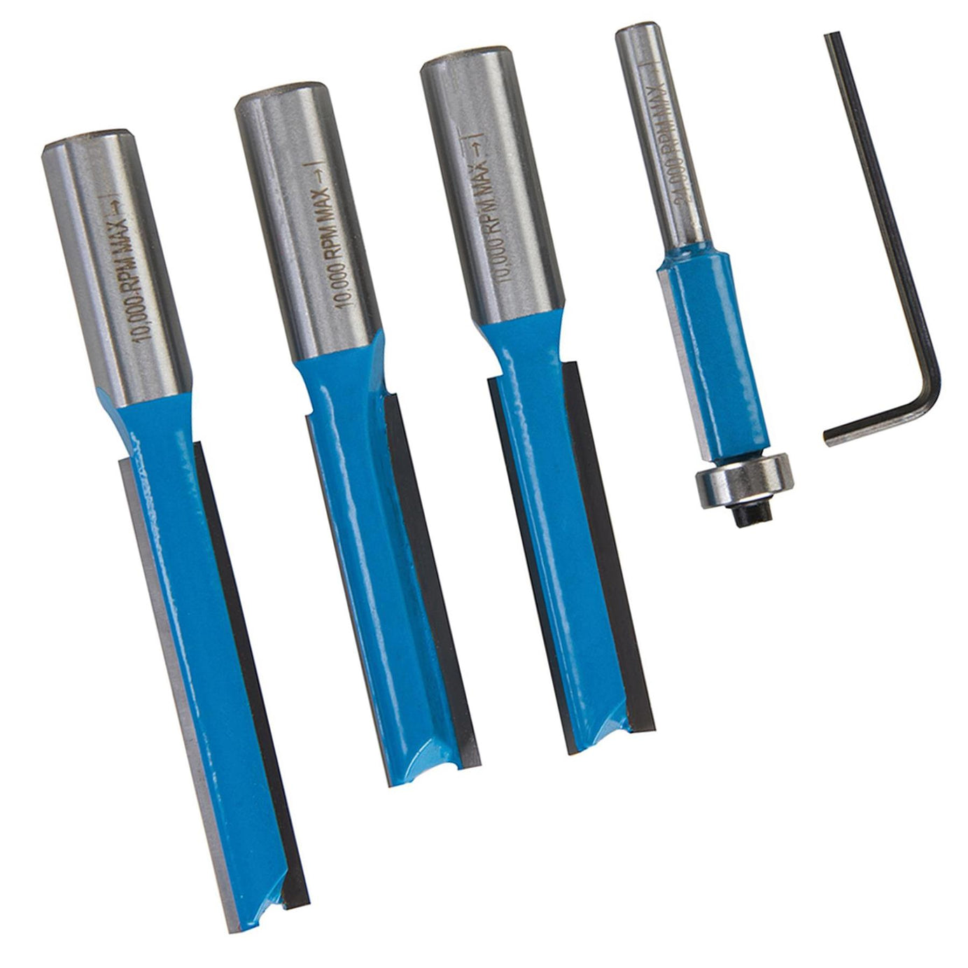 Comprehensive Kitchen Router Bit Set 4pcs 1/2" 1/4" Kitchen Fitters TCT Cutting Edges Wood Box