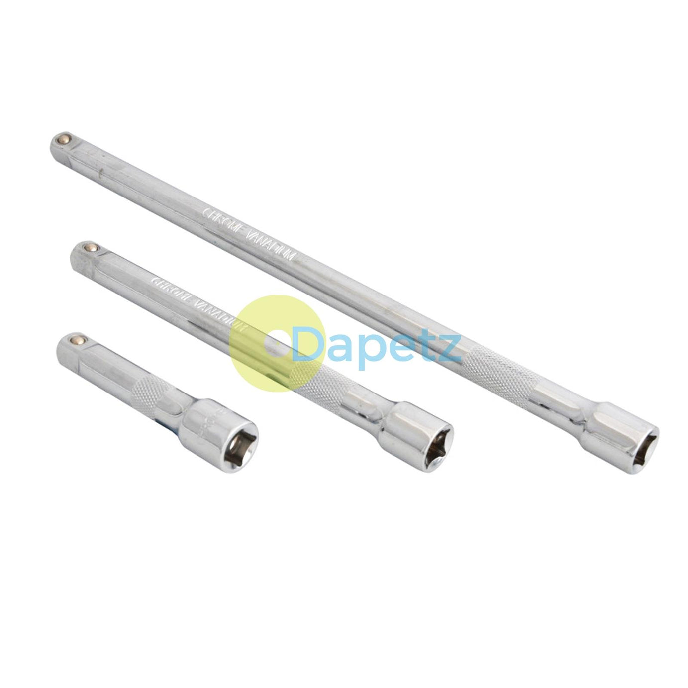 BlueSpot 3Pce 3/8" Drive Extension Set for Ratchet Drive Quick Change 3, 5 & 10 Inches