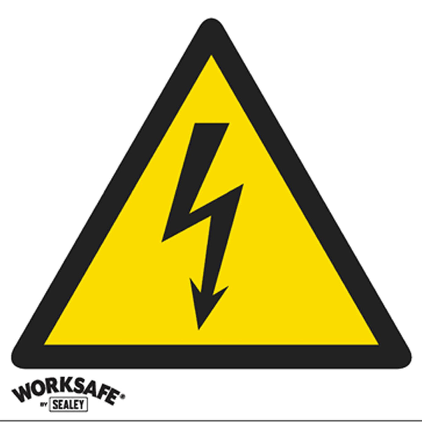 Warning Safety Sign - Danger High Voltage - Rigid Plastic