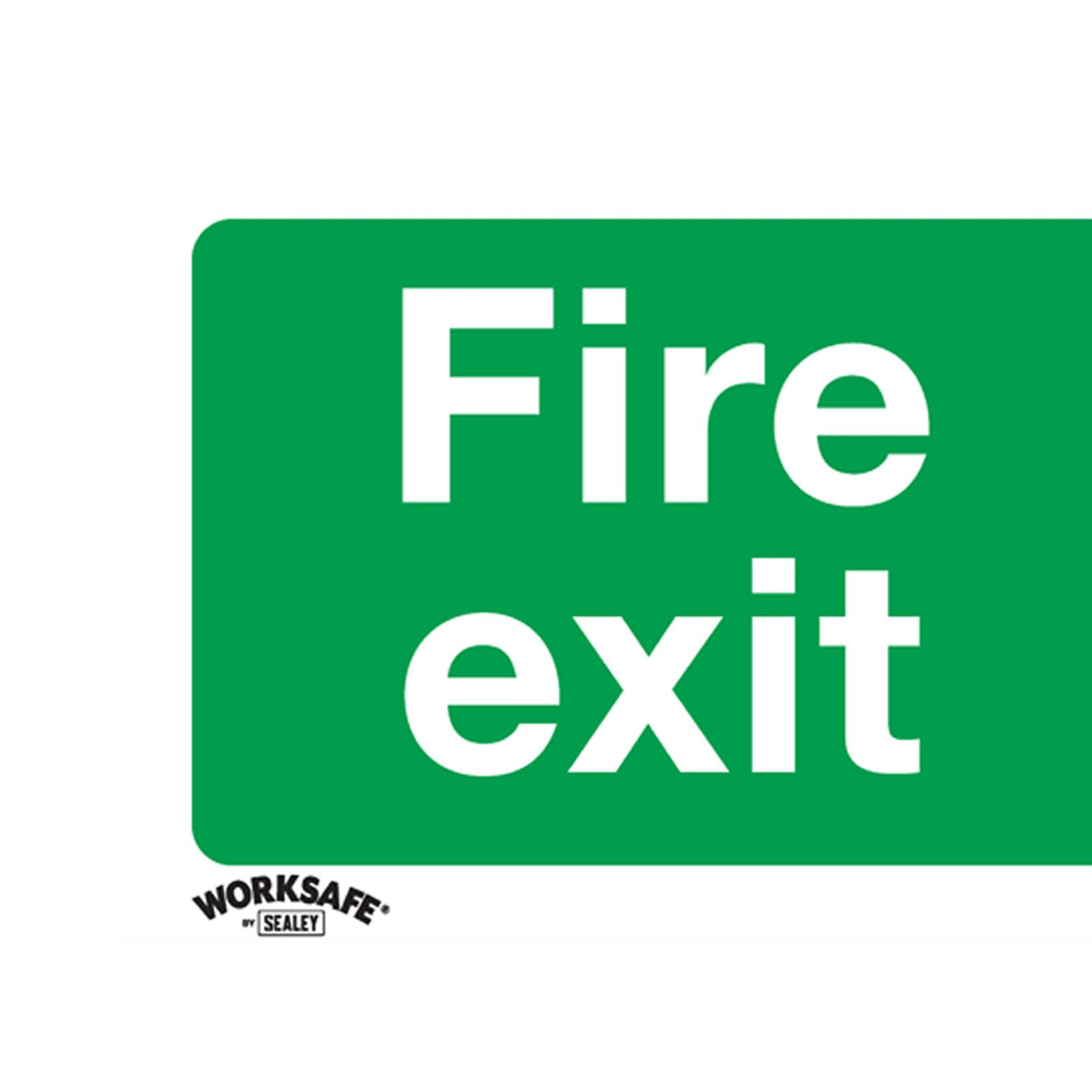 Safe Conditions Safety Sign - Fire Exit (Up) - Rigid Plastic