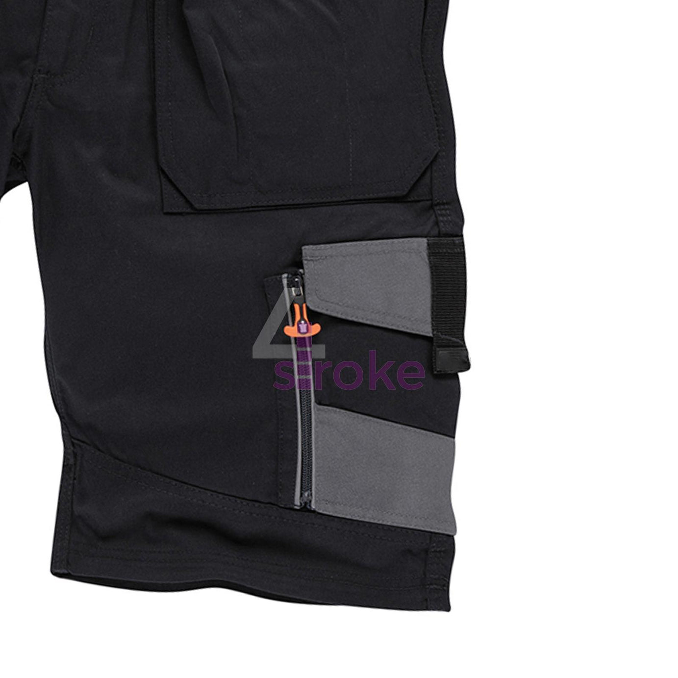 Trade Short Black Size 34" W Ykk Zipped Fly. 65% Polyester, 35% Cotton, 250gsm.