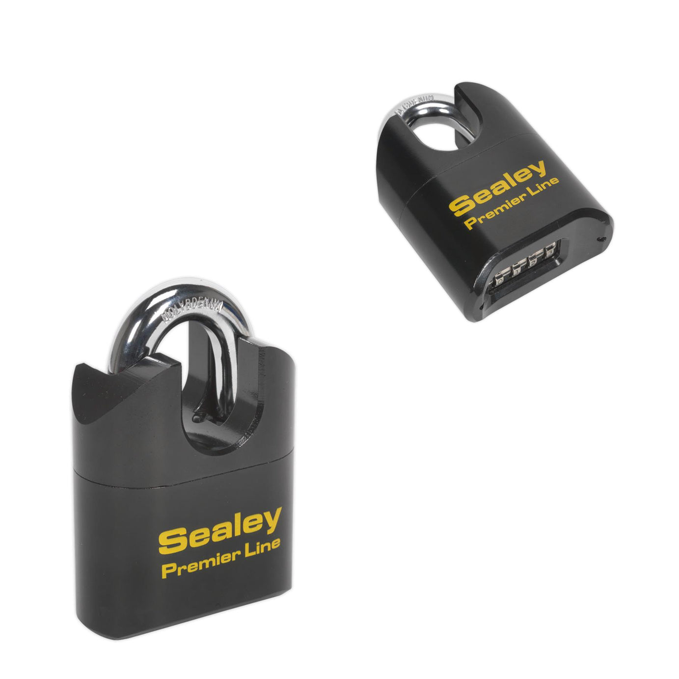 Sealey Steel Body Combination Padlock Shrouded Shackle 62mm