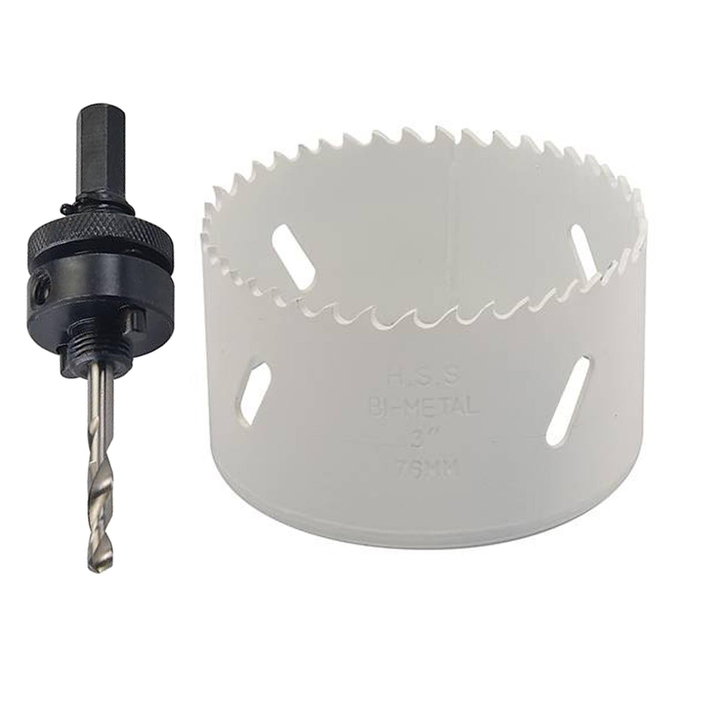 Heavy Duty Bi-Metal Holesaw 76mm Variable Pitch Steel Wood Metal Pvc Fast Clean