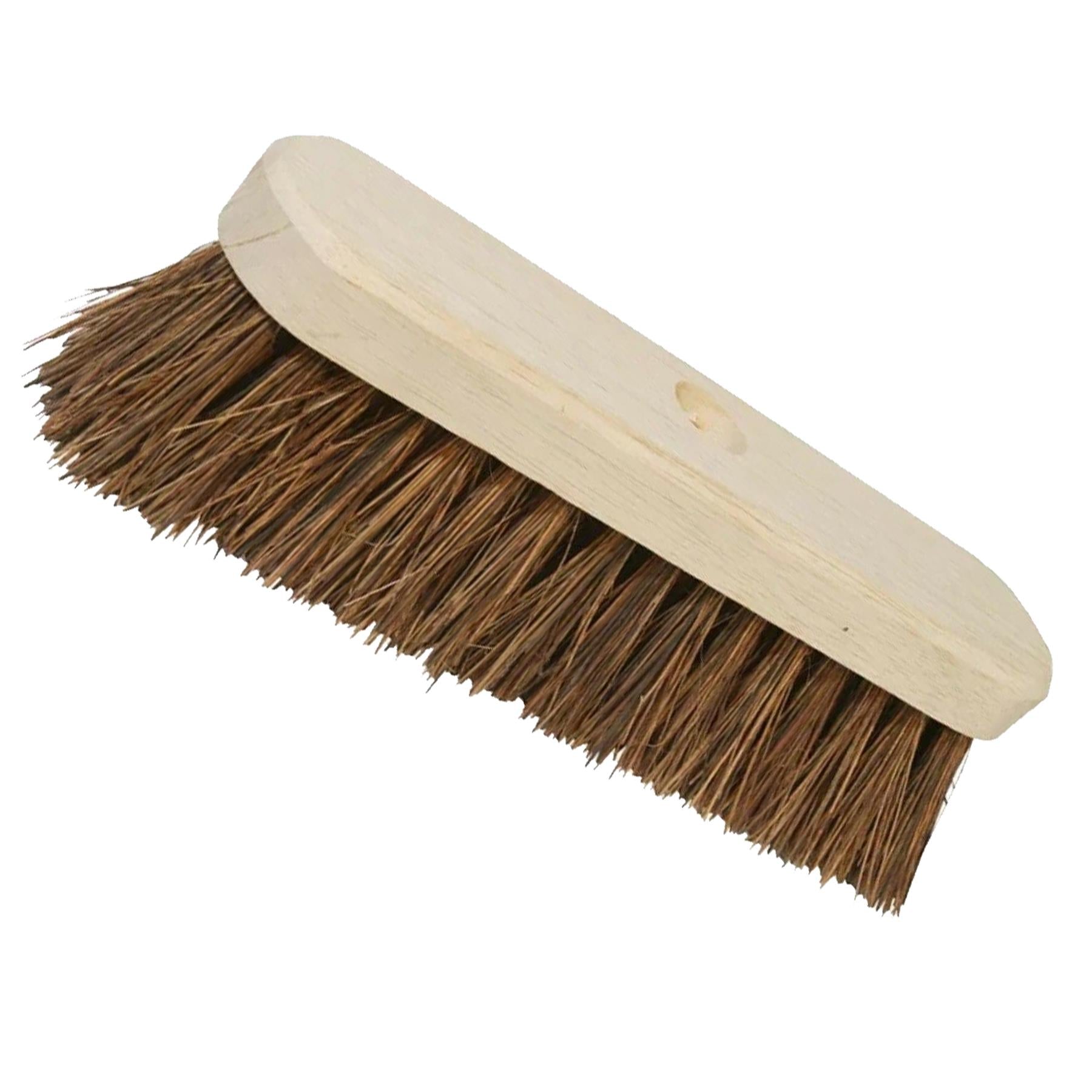 BRUSH BRUSHES BROOM BROOMS HEAD HEADS STIFF COCO BRISTLES SIZES 10"