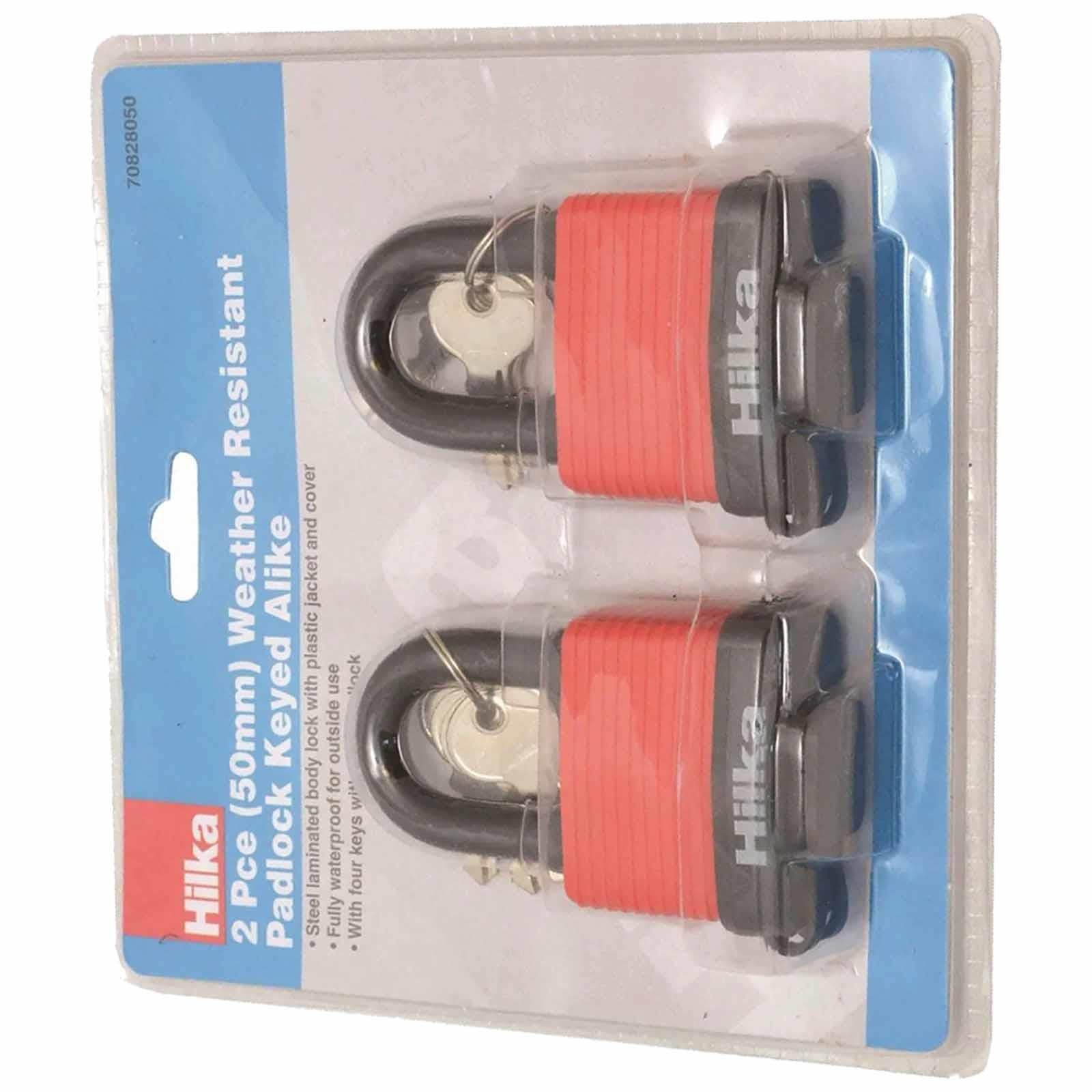 Weather Resistant Padlock Set