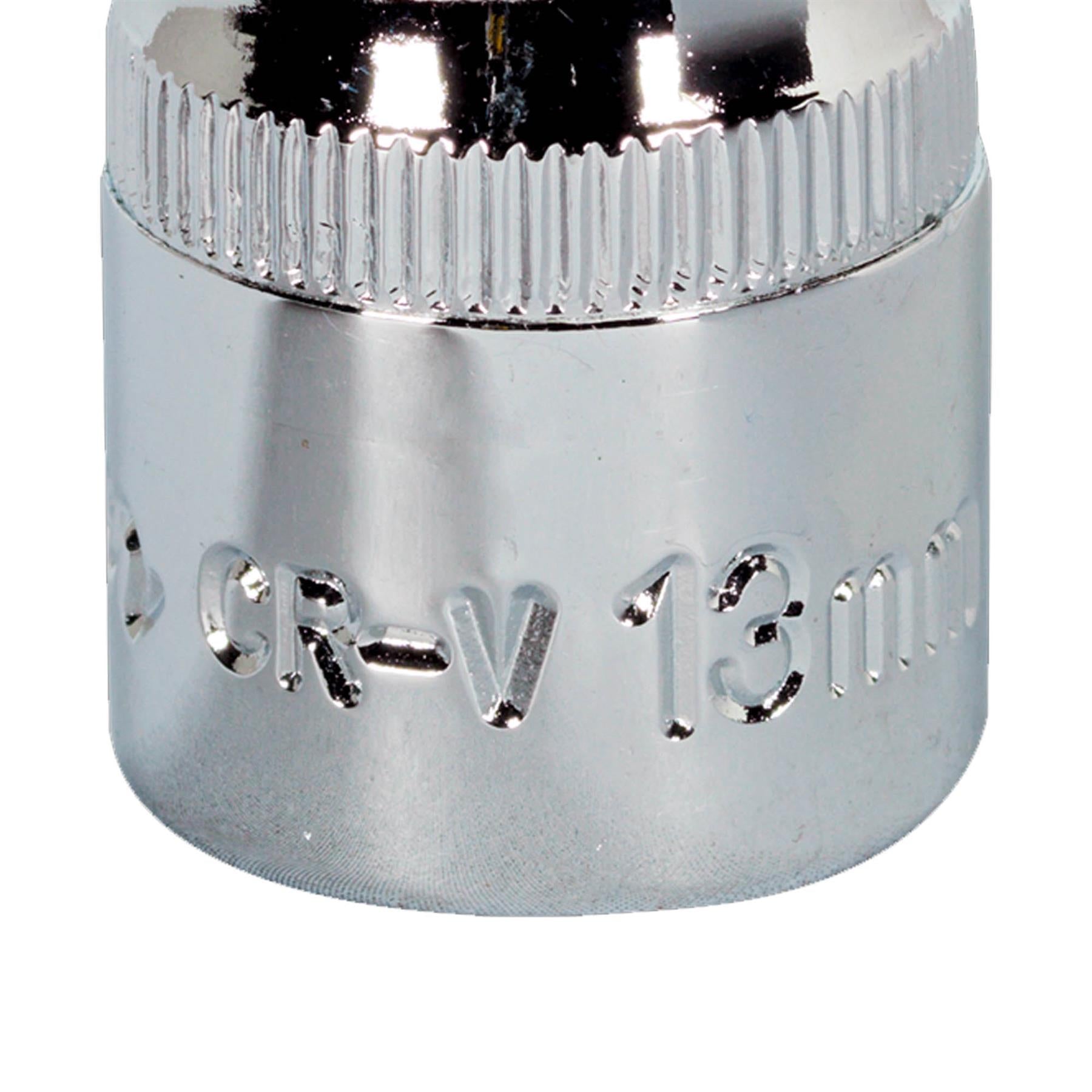 Sealey WallDrive Socket 13mm 1/2"Sq Drive Fully Polished