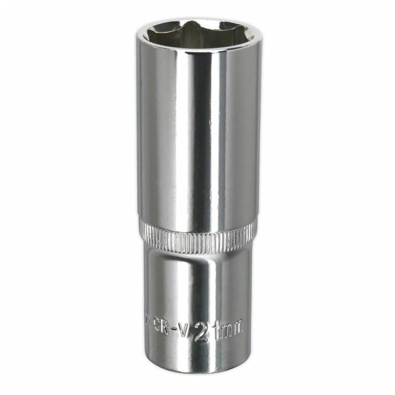Sealey WallDrive Socket 21mm Deep 1/2"Sq Drive Fully Polished