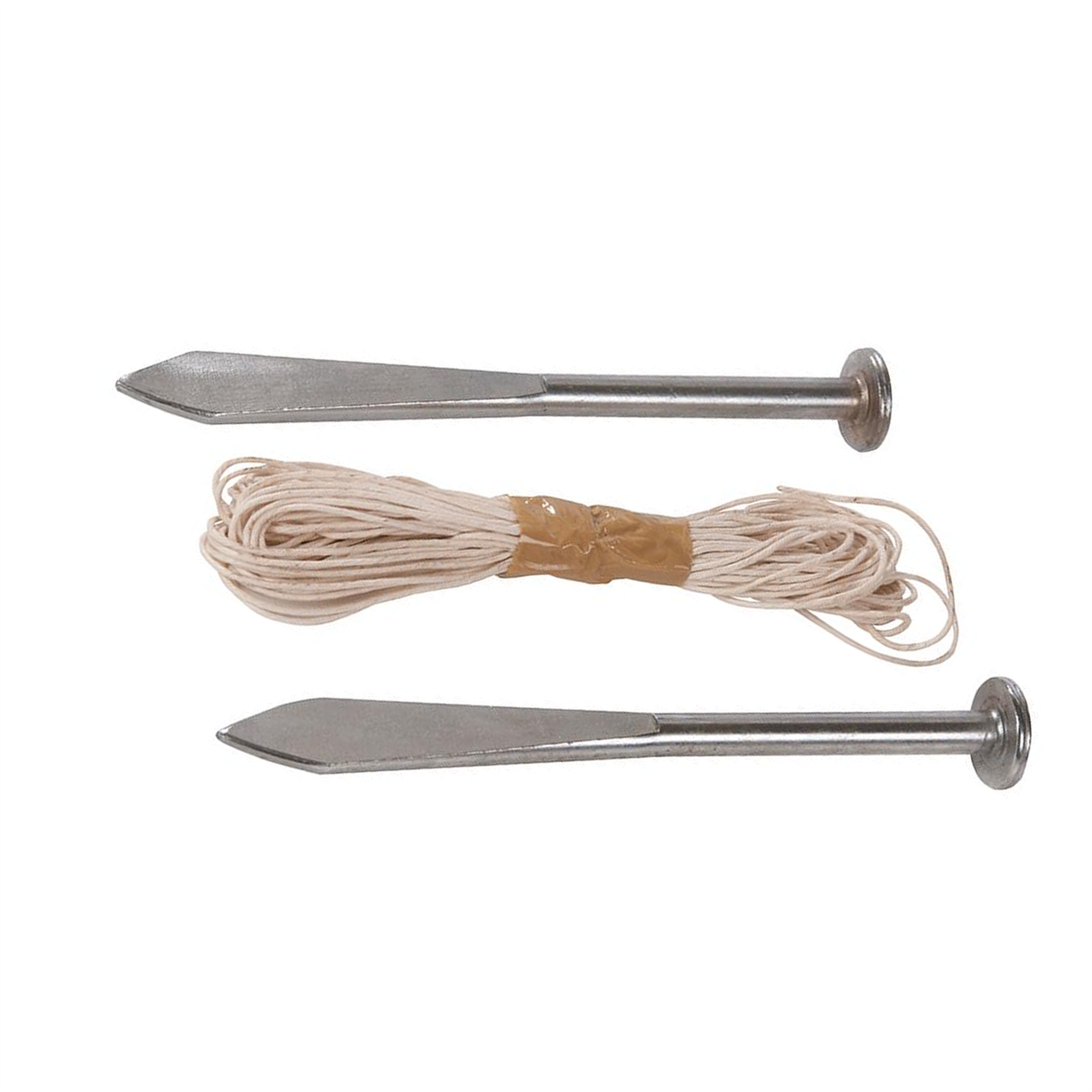 2pk Marking Brickwork Tools Pro Line Pins 160mm Taper Cord