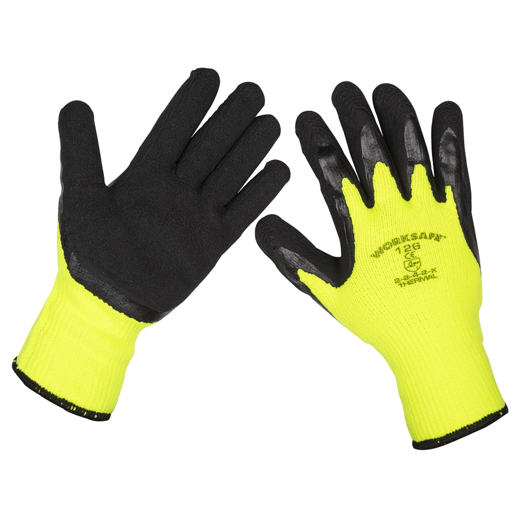 Sealey Thermal Super Grip Gloves - Pack of 6 Pairs