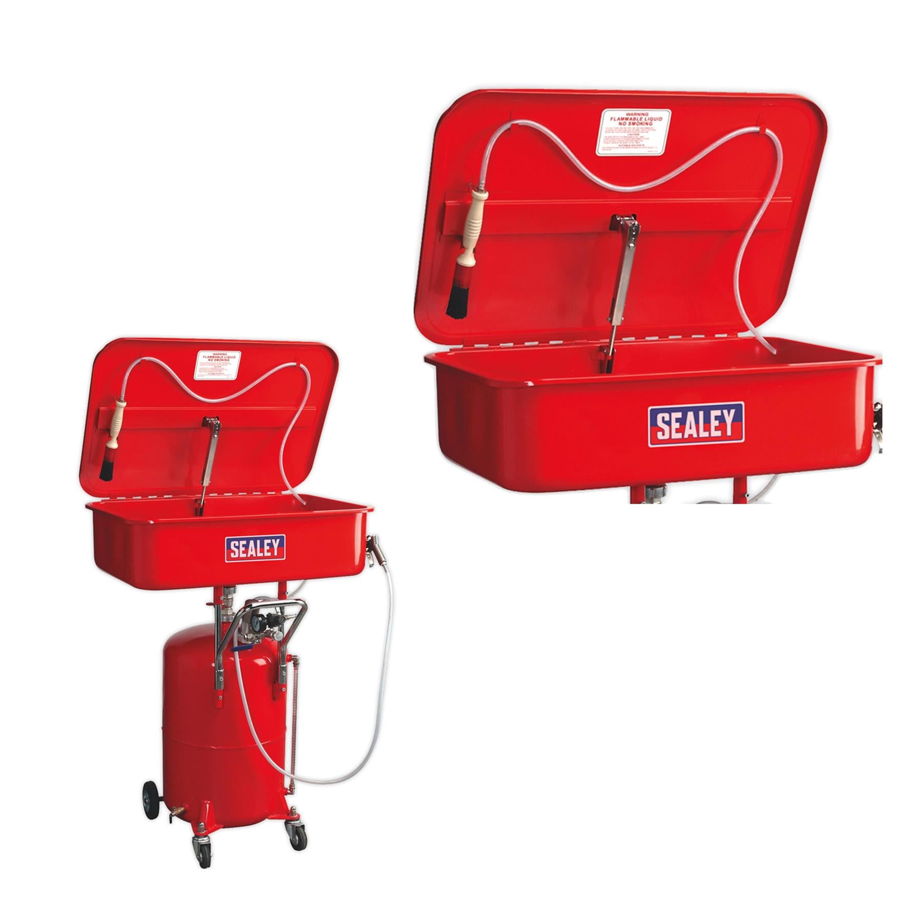 Sealey Mobile Parts Cleaning Tank Air Operated with Reservoir