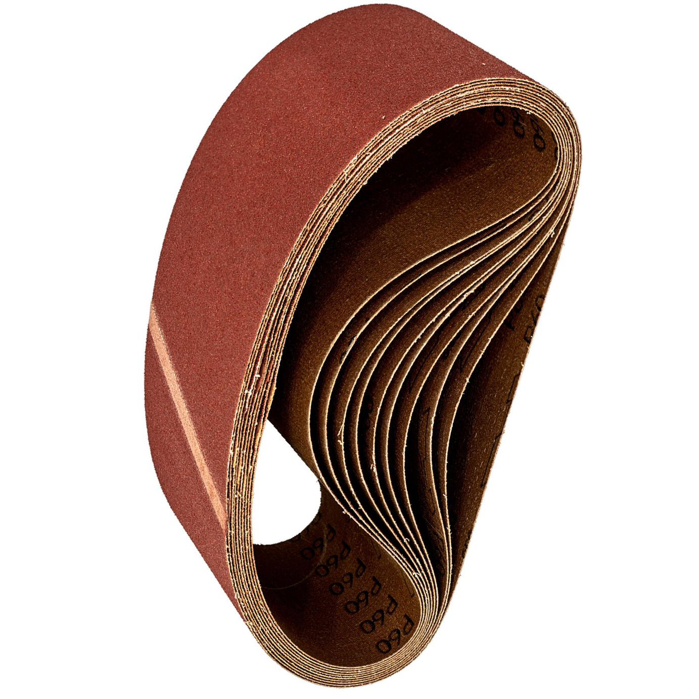 Sanding Belt 100 x 620mm 60Grit - Pack of 10.Aluminium oxide resin bonded Sealey