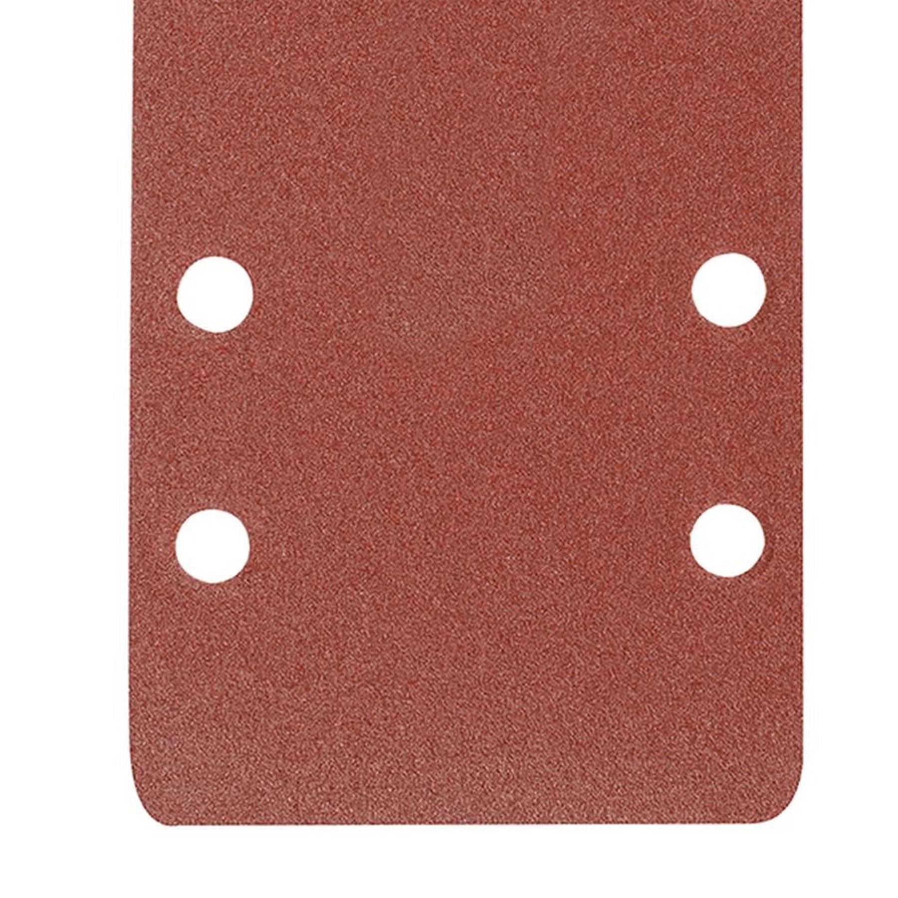 10 x 1/3 Punched Sanding Sheets, 93 x 190mm Sandpaper Pads Sander Hook and Loop 120 Grit