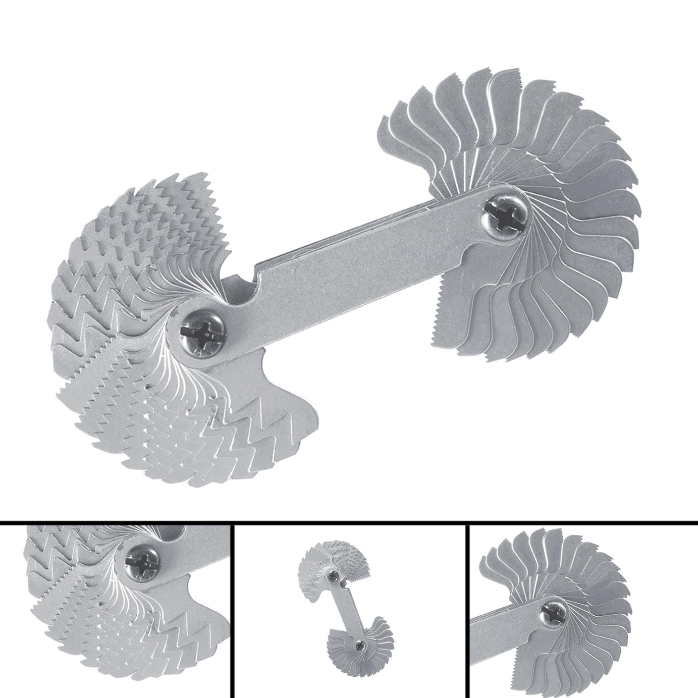 Screw Pitch Gauge Combination 0.25 - 6mm / 4 - 62Bsw Professional Tool