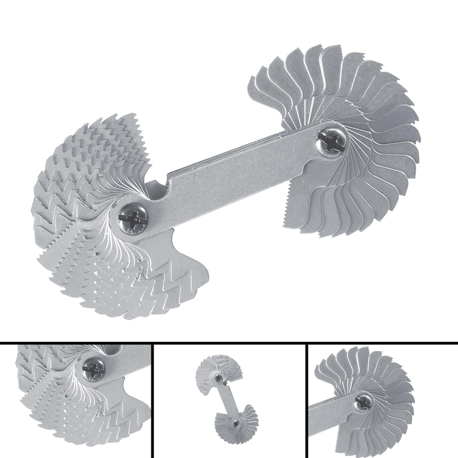 Screw Pitch Gauge Combination 0.25 - 6mm / 4 - 62Bsw Professional Tool