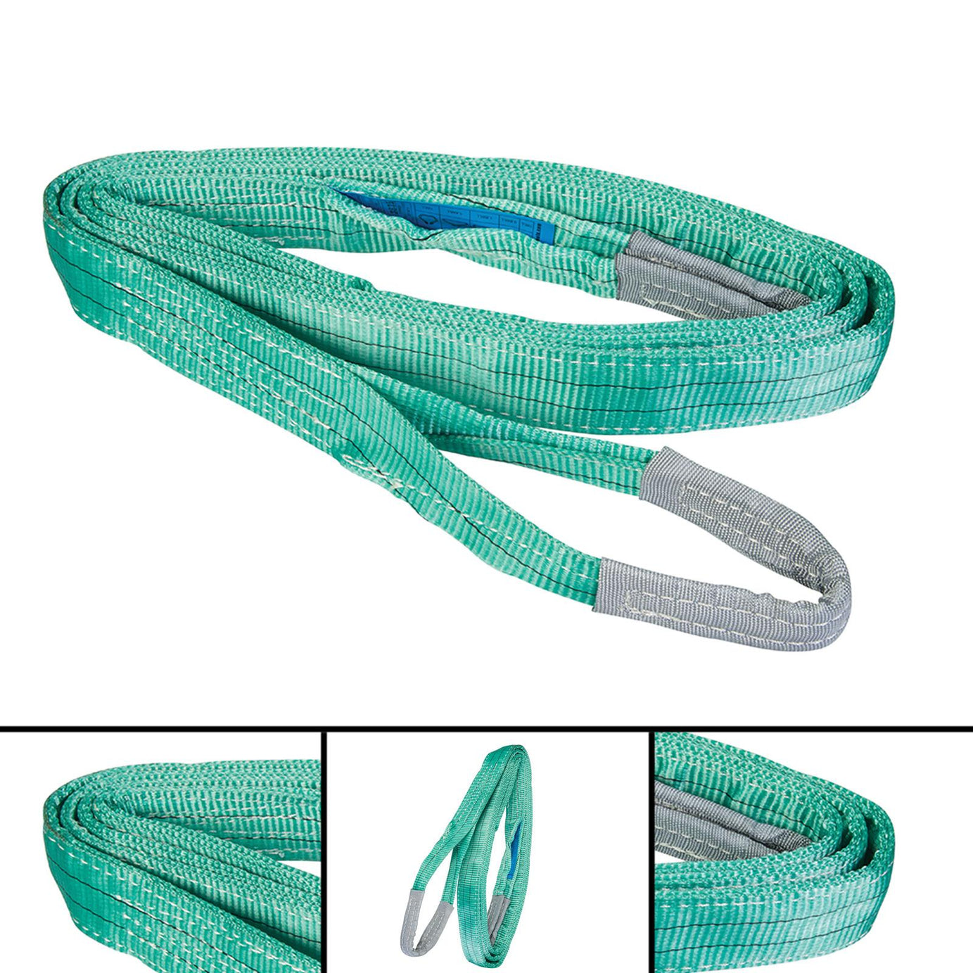 Heavy Duty Cargo Sling 2 Tonne 4M Strong Lifting Crane Strap Chemical Resistant