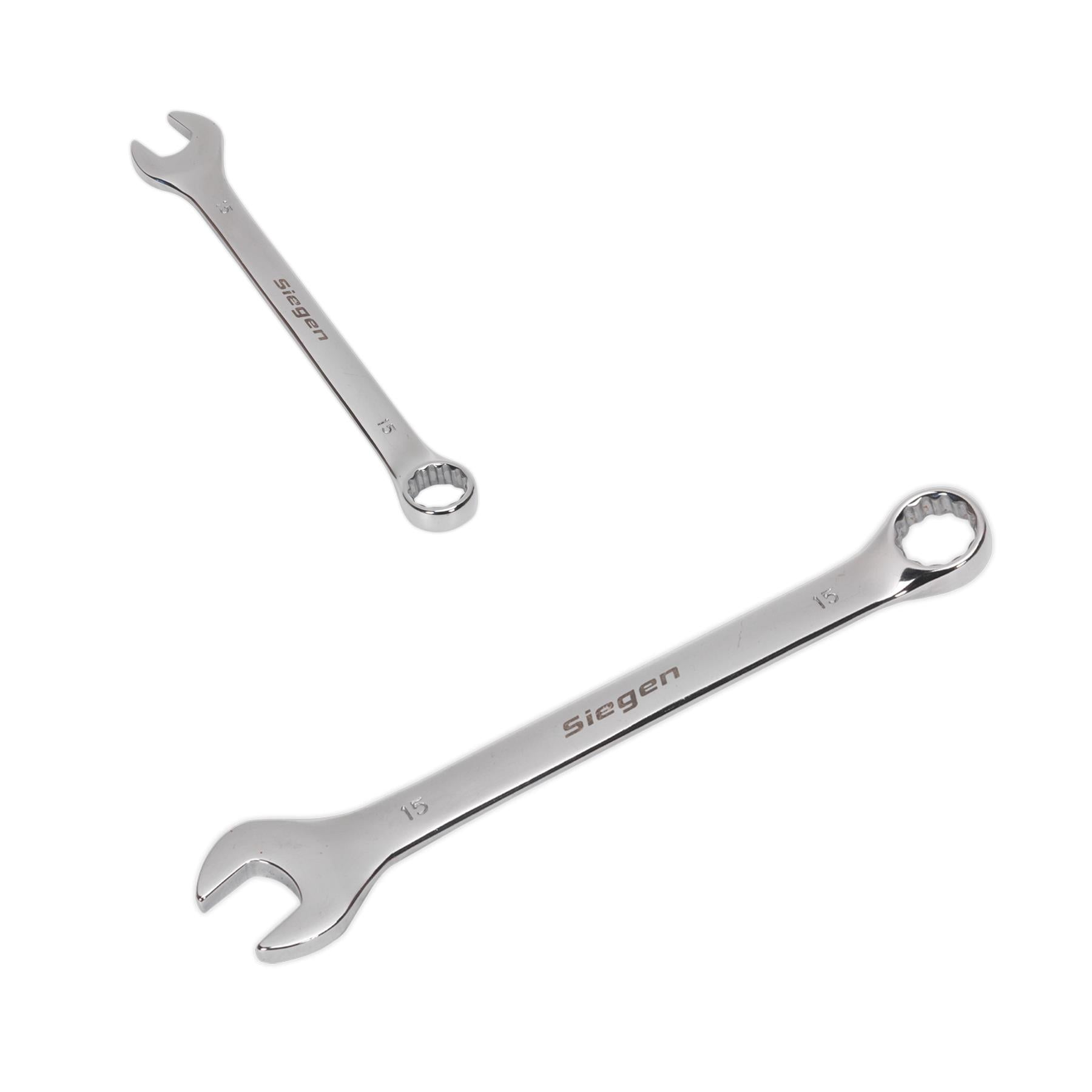 Sealey Combination Spanner 15mm Chrome Vanadium Steel