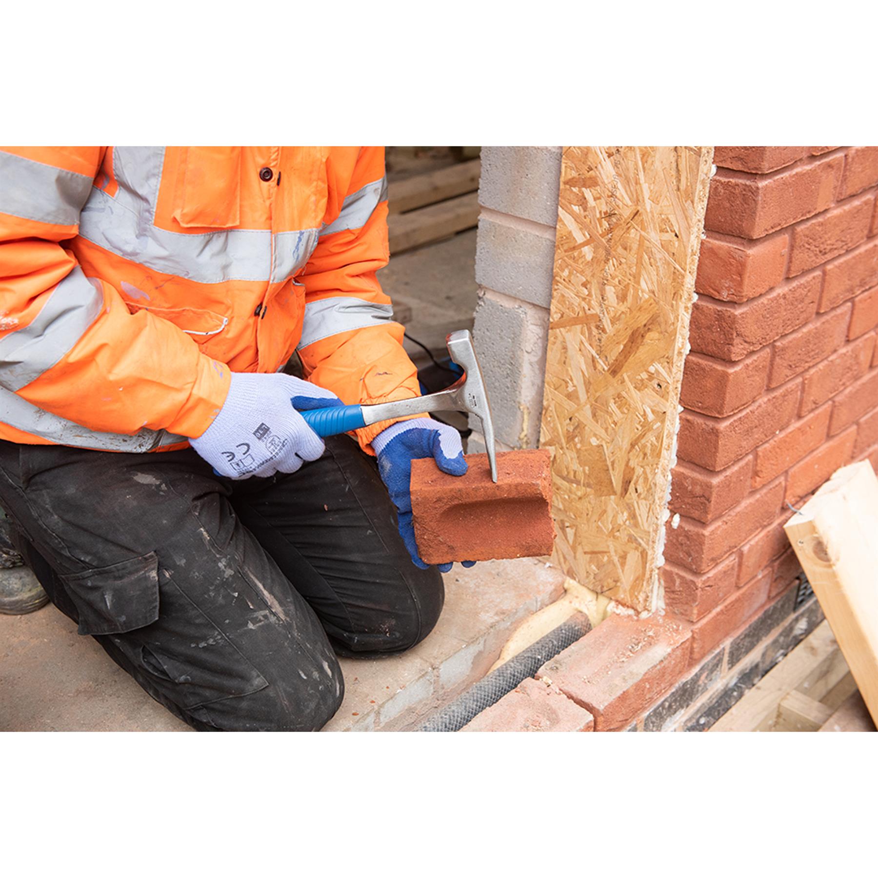 Solid Forged Brick Hammer - 20Oz (567G) Impact-Absorbent Non-Slip Rubber Handle