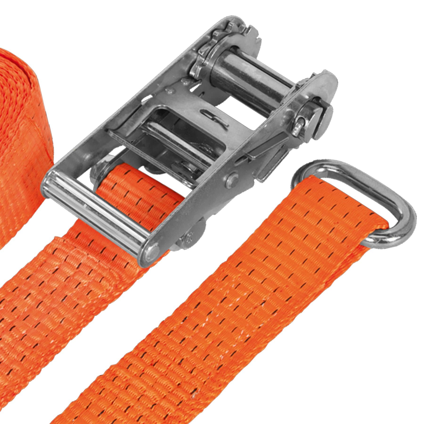 Sealey Car Transporter Ratchet Tie Down 50mm x 3m Steel Wheel - Single 4500kg Breaking Strength