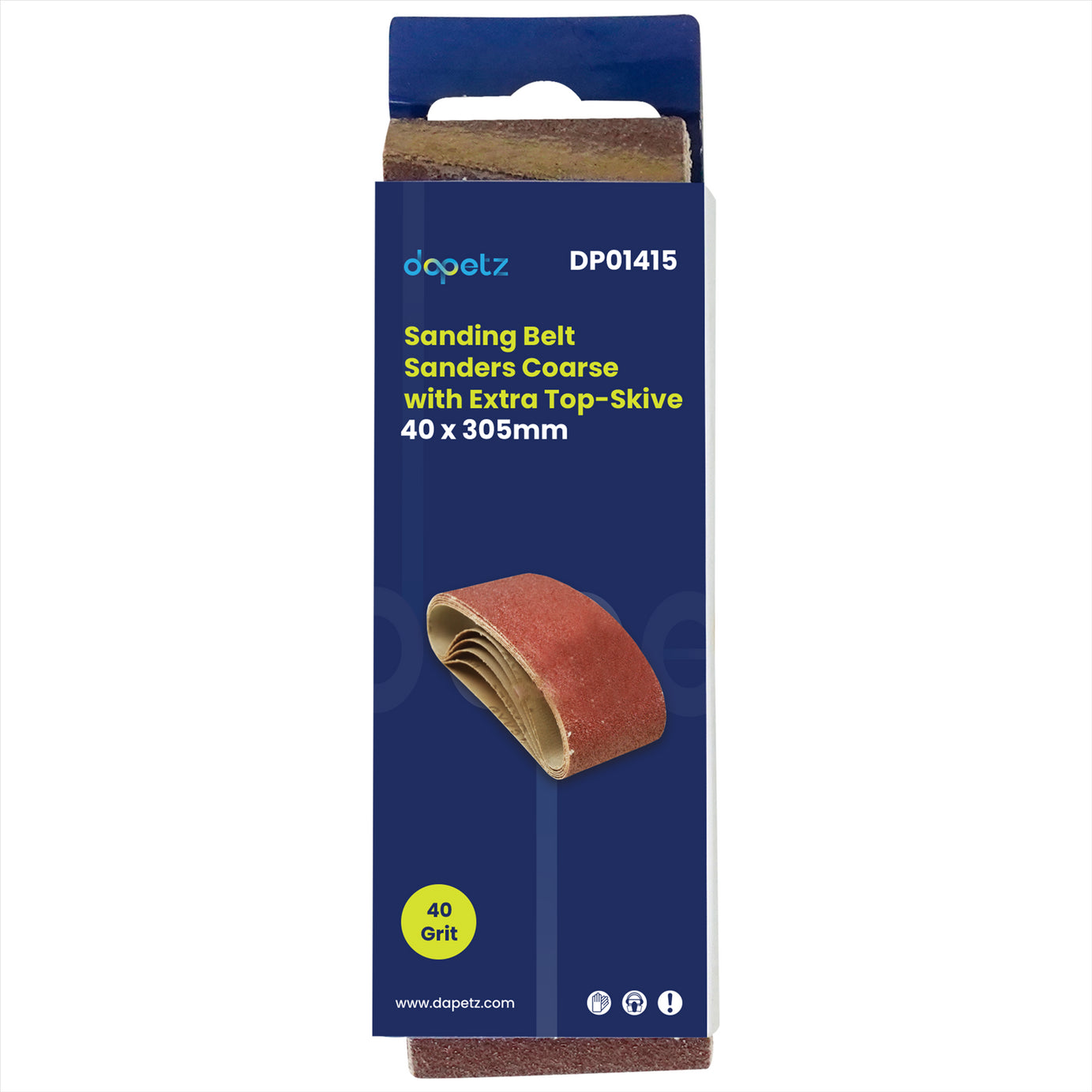 20 X 40mm X 305 mm 40 Grit Very Coarse Sander Sanding Belt Belts 40 305 mm