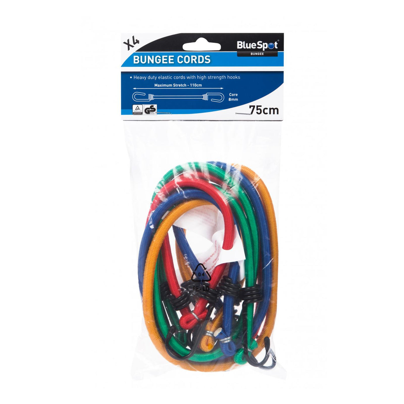 Clearance 75mm Bungee Shock Elastic Stretch Cords Set Of 4pce Heavy Duty