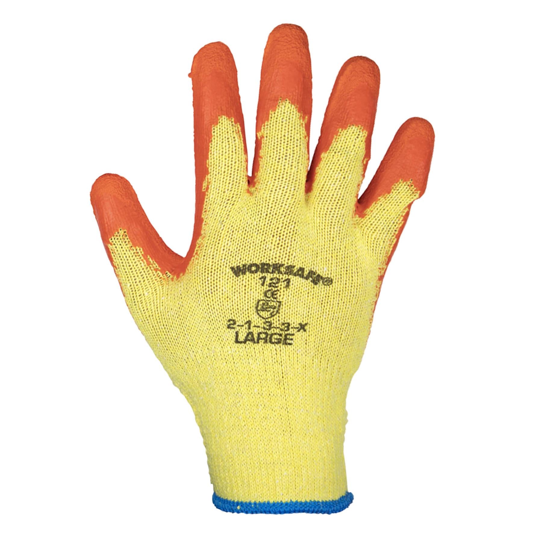 Sealey Super Grip Knitted Gloves Latex Palm (Large) - Pair