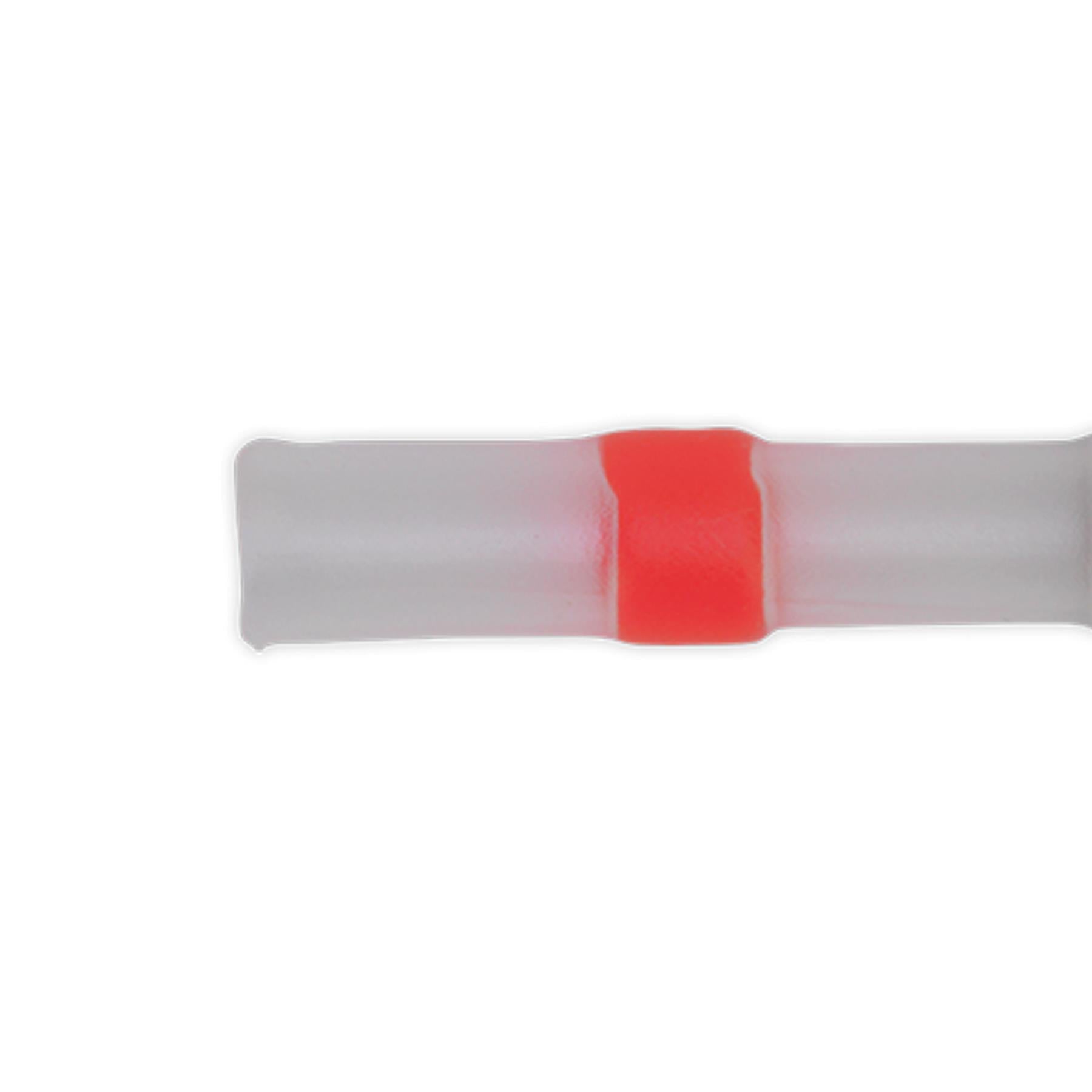 Sealey Heat Shrink Butt Connector 22-18 AWG Red Pack of 25