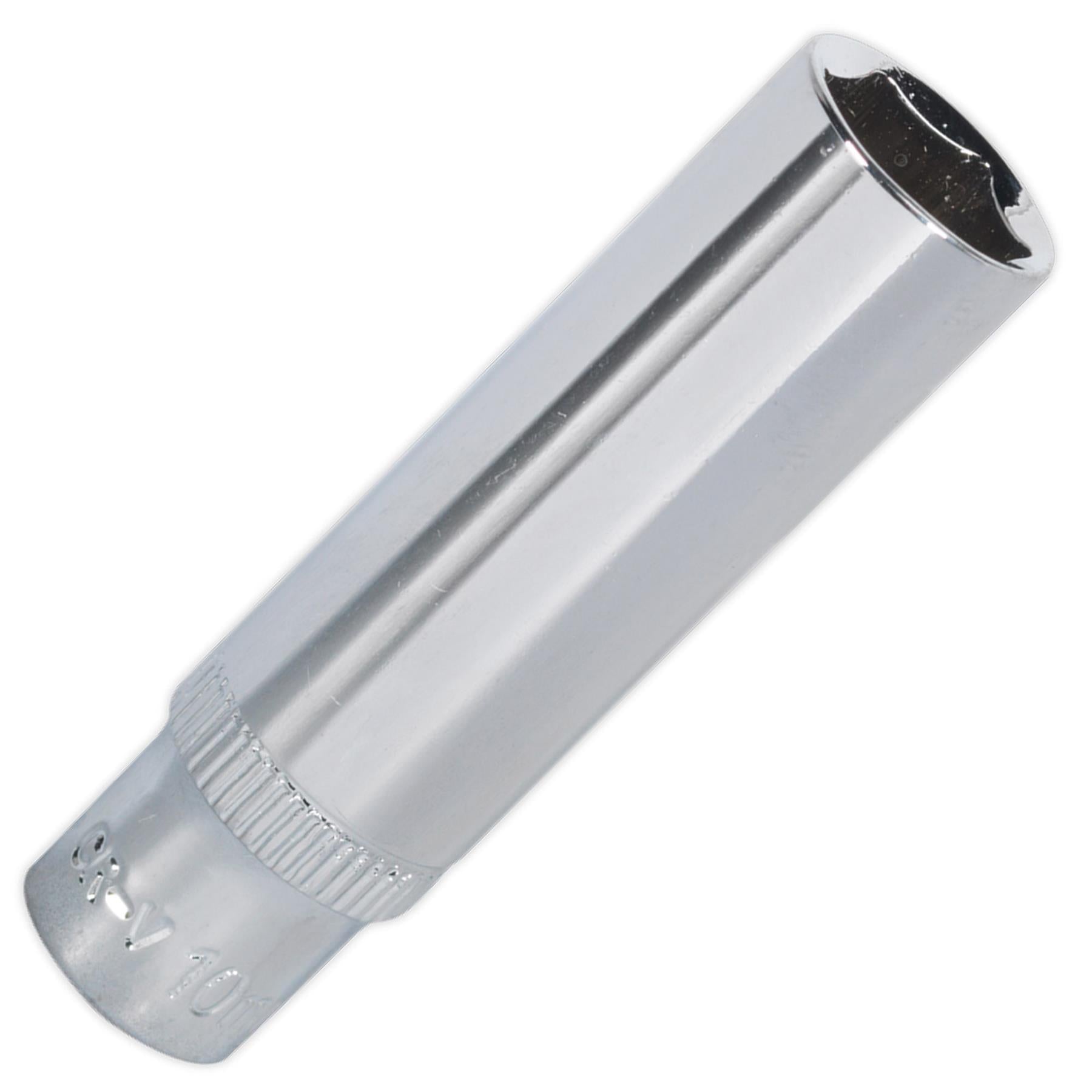 Sealey WallDrive Socket 10mm Deep 1/4" Square Drive Fully Polished Socket Set