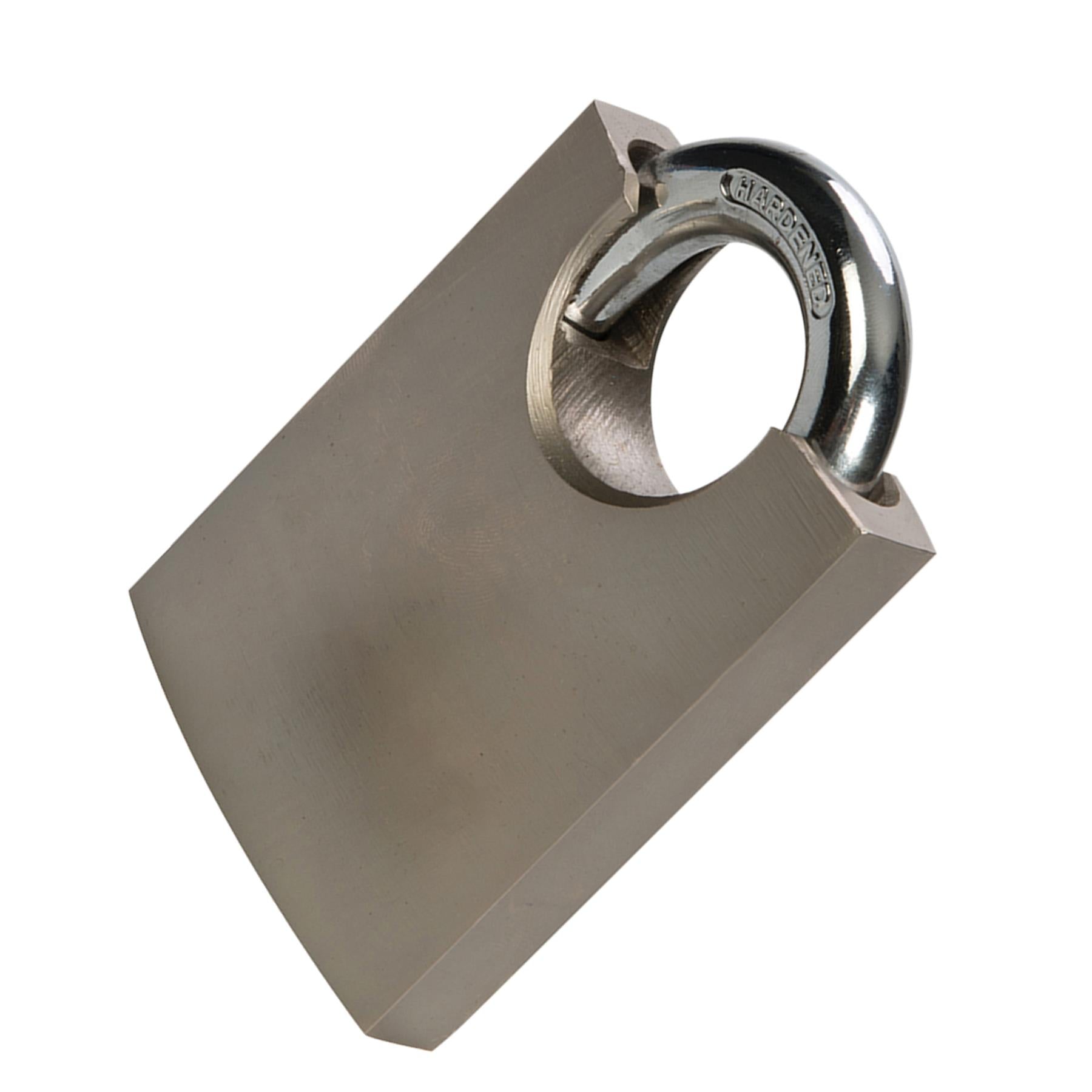 Shrouded Padlock 60mm - Security Safety Burglar Chrome-Plated Steel Body Shackle