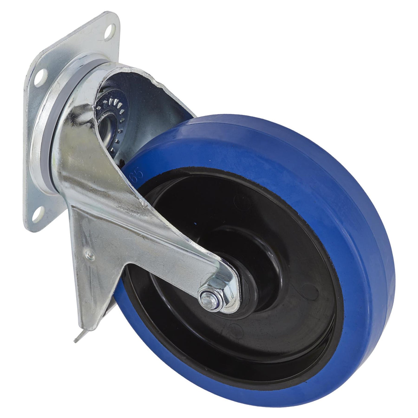 Sealey Castor Wheel Swivel Plate with Total Lock 200mm