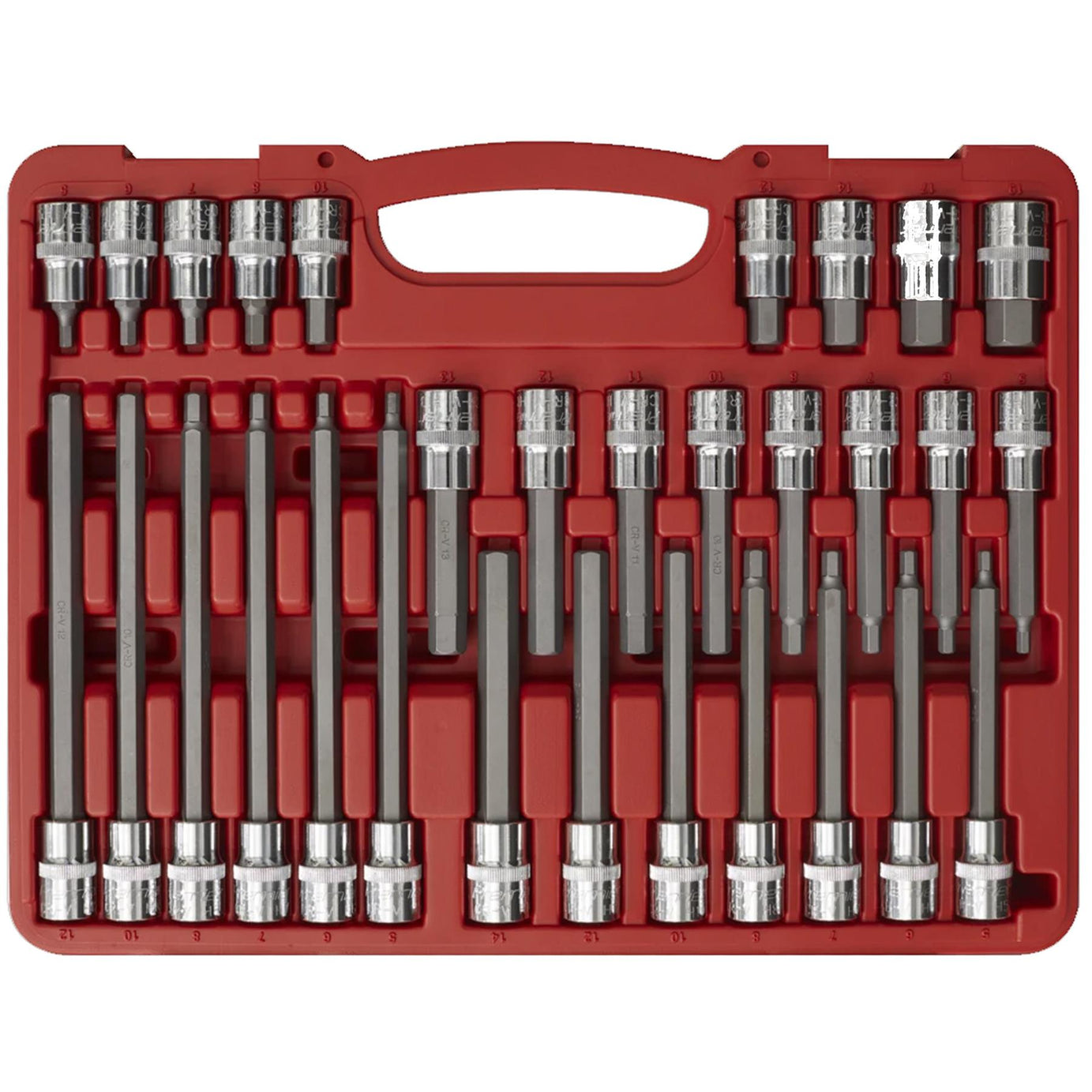 Sealey Hex Socket Bit Set 30pc 1/2"Sq Drive